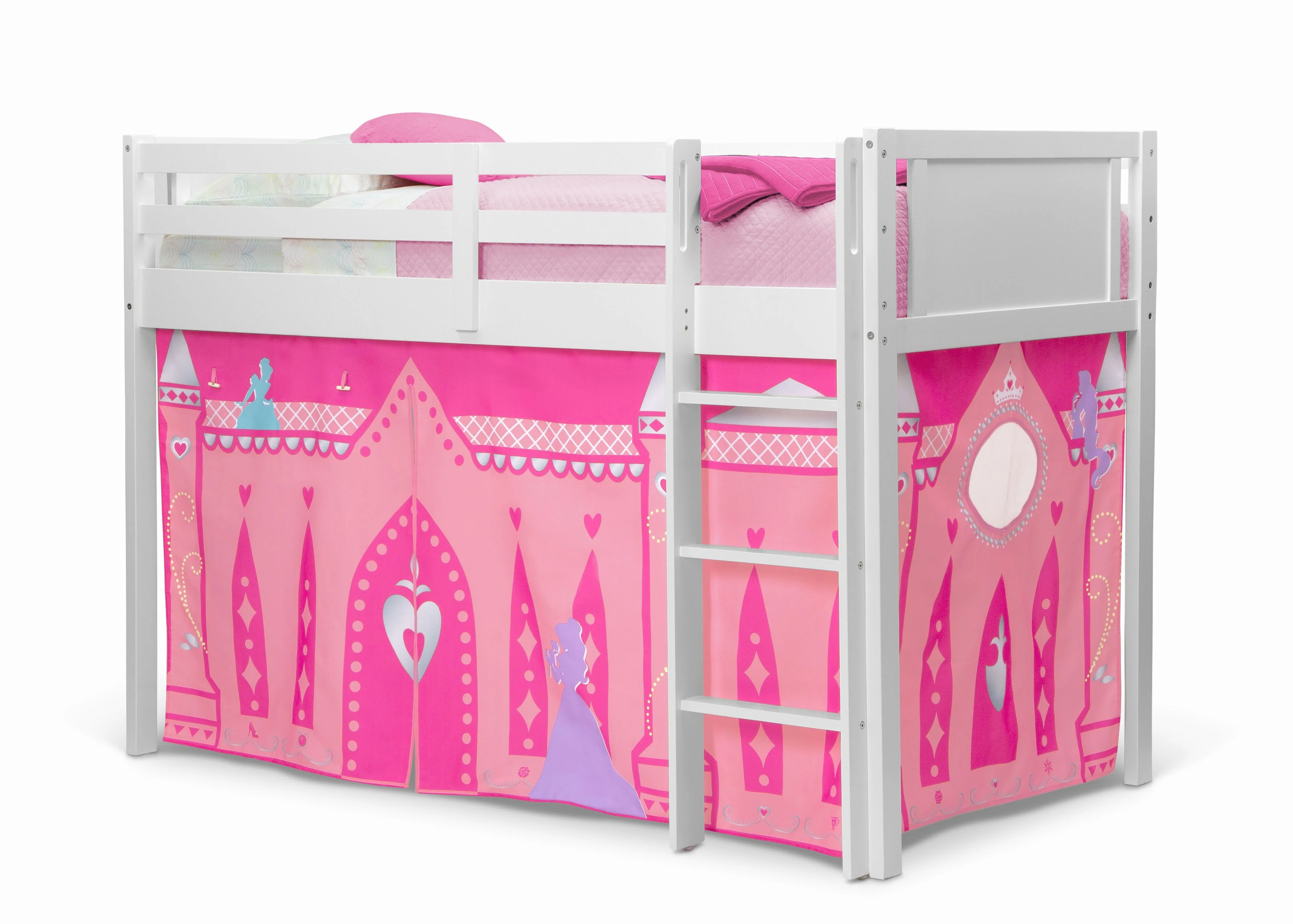 Princess Loft Bed Tent - Curtain Set for Twin Loft Bed (Bed Sold Separately) - Image 5