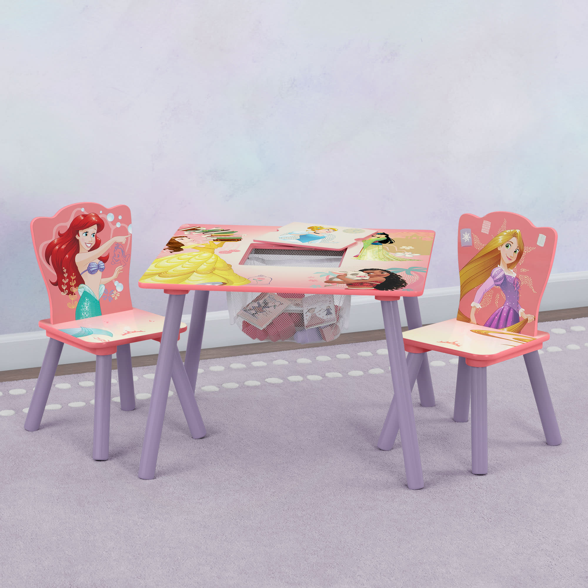 Princess Table and Chair Set with Storage - Image 5