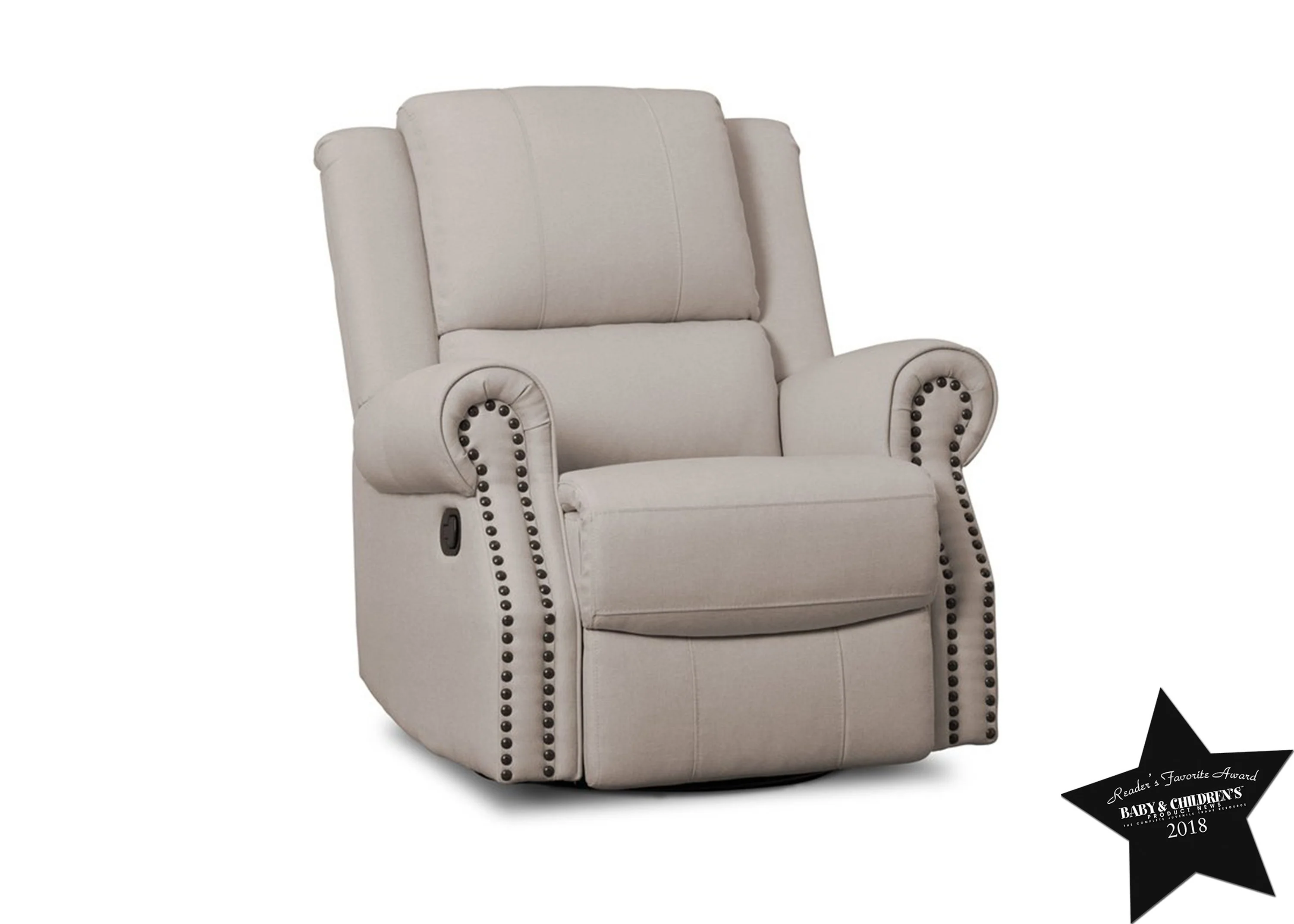 Drake Nursery Recliner Swivel Glider Chair - Image 13
