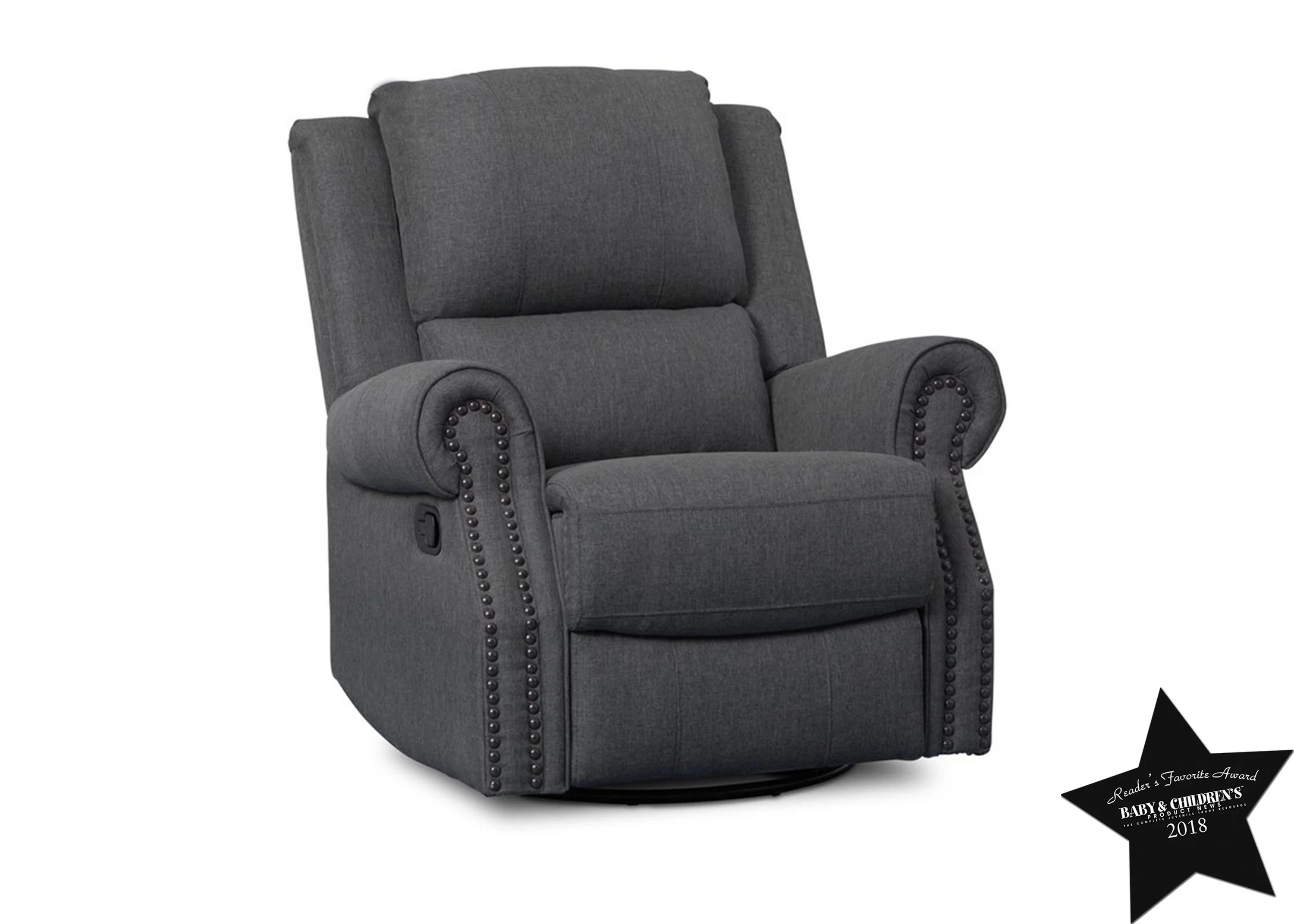 Drake Nursery Recliner Swivel Glider Chair - Image 14