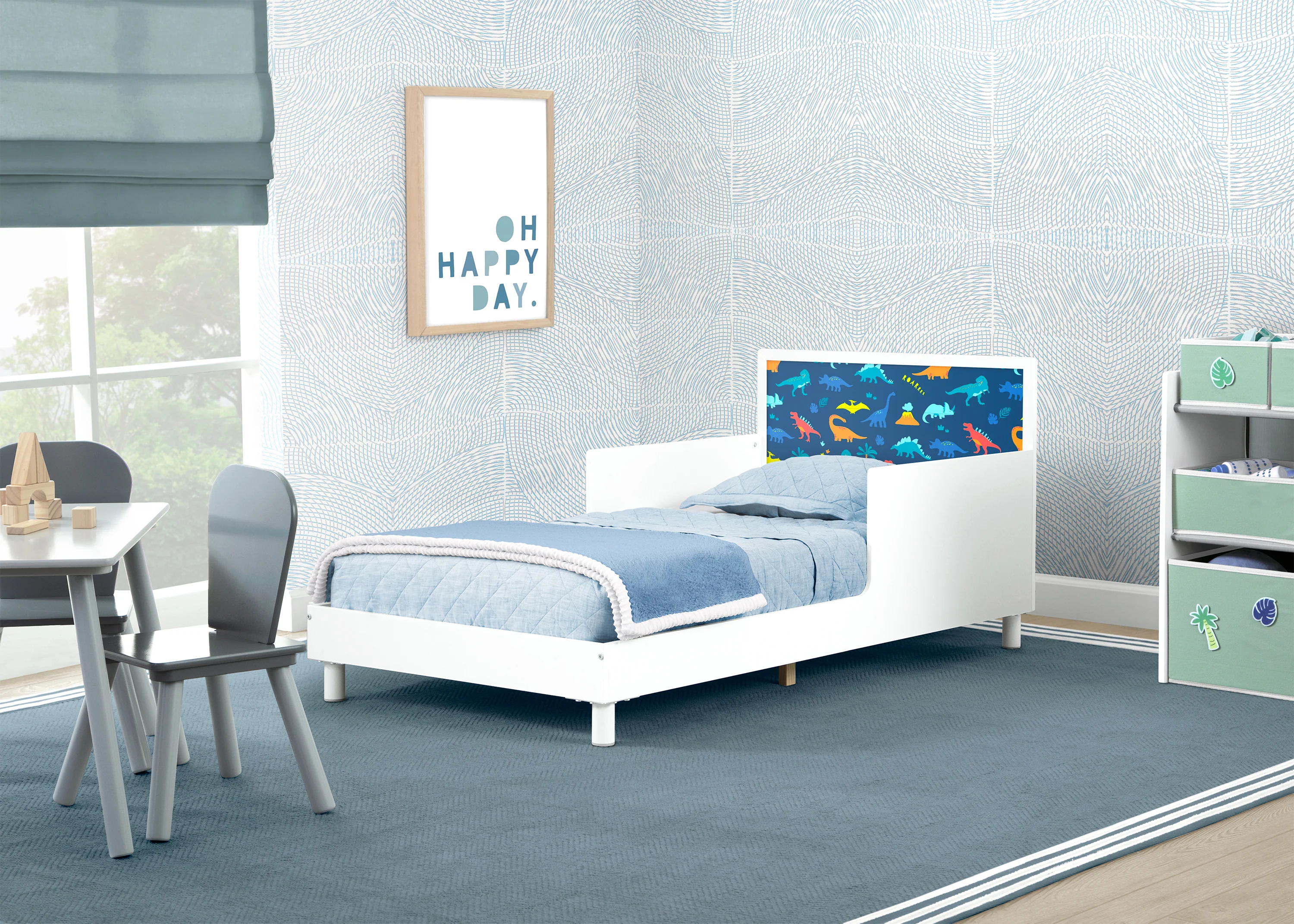 Dreamer Toddler Bed (Choose from Dinosaur or Rainbow Headboard Stickers) - Image 3