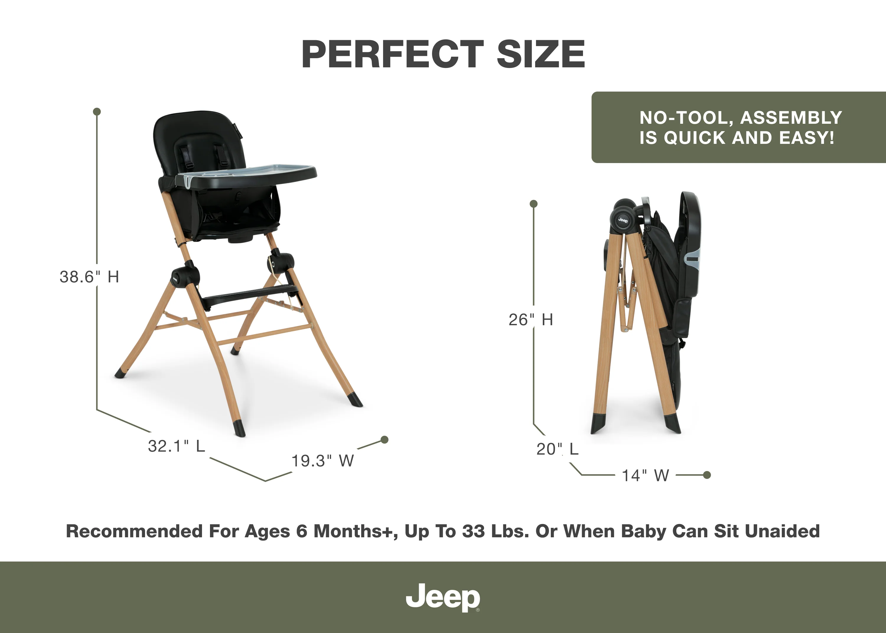Dune Compact Travel High Chair - Image 6