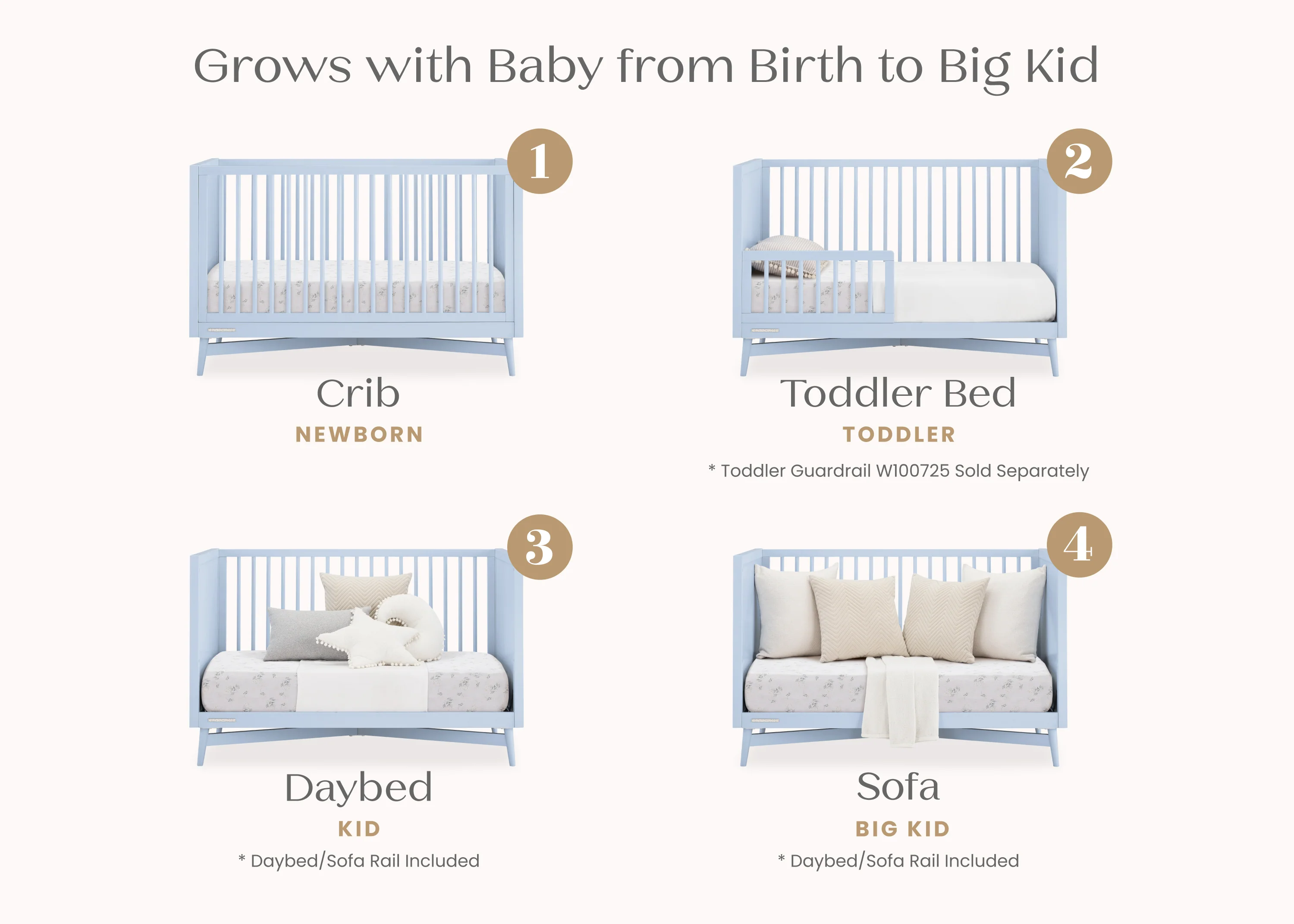 Dylan 4-in-1 Convertible Crib - Image 34