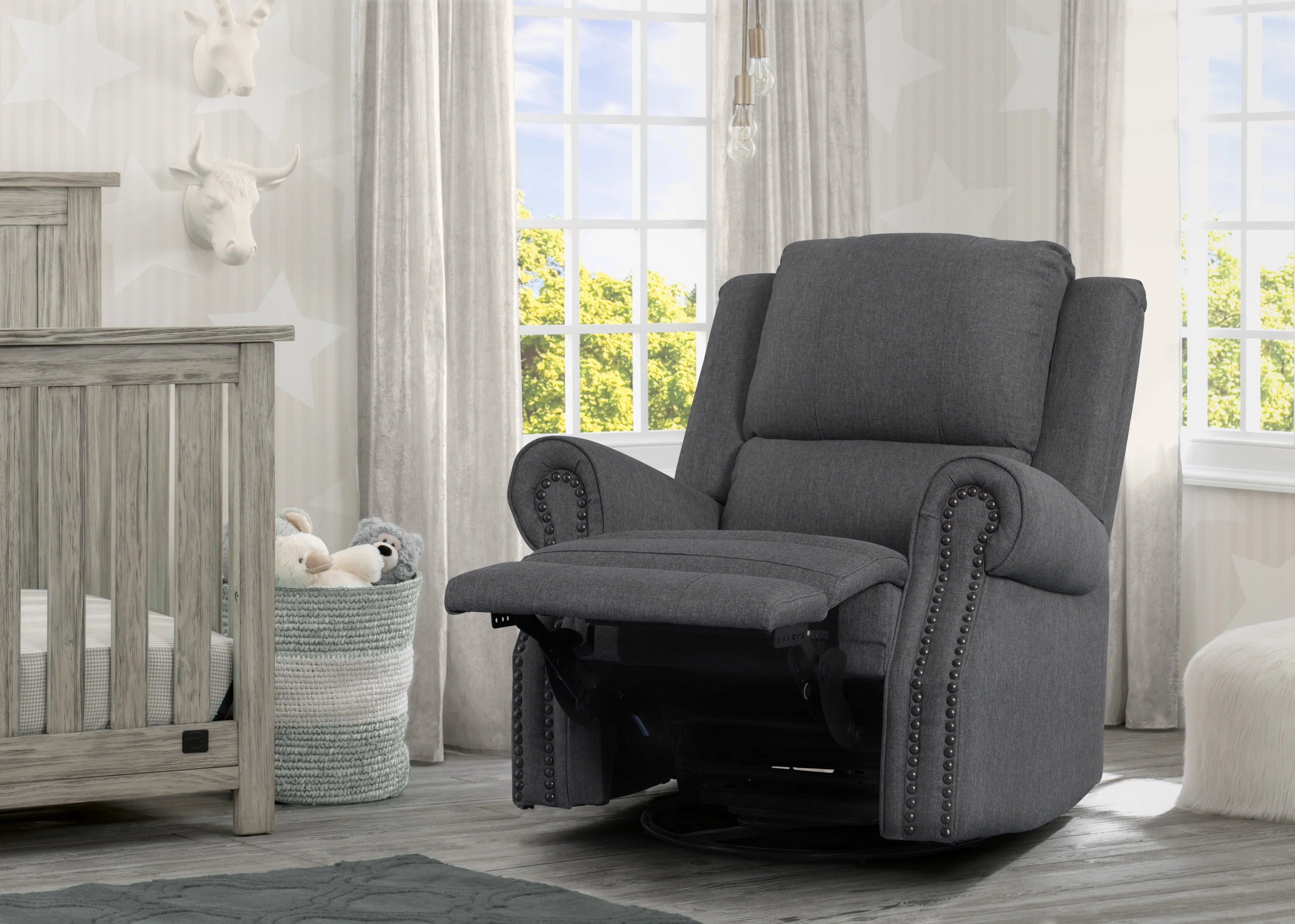 Dylan Nursery Recliner Glider Swivel Chair - Image 8