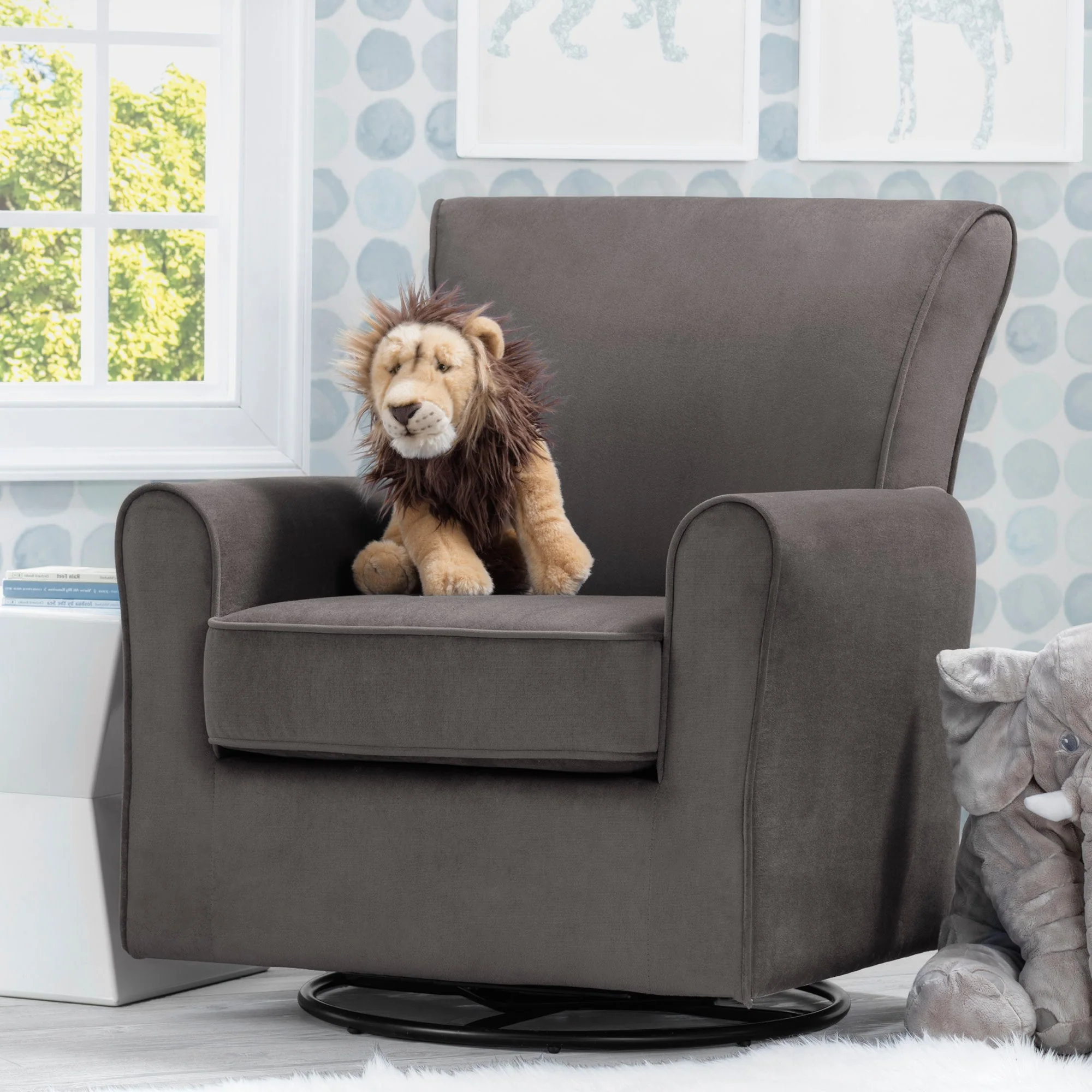 Elena Nursery Glider Swivel Rocker Chair - Image 18