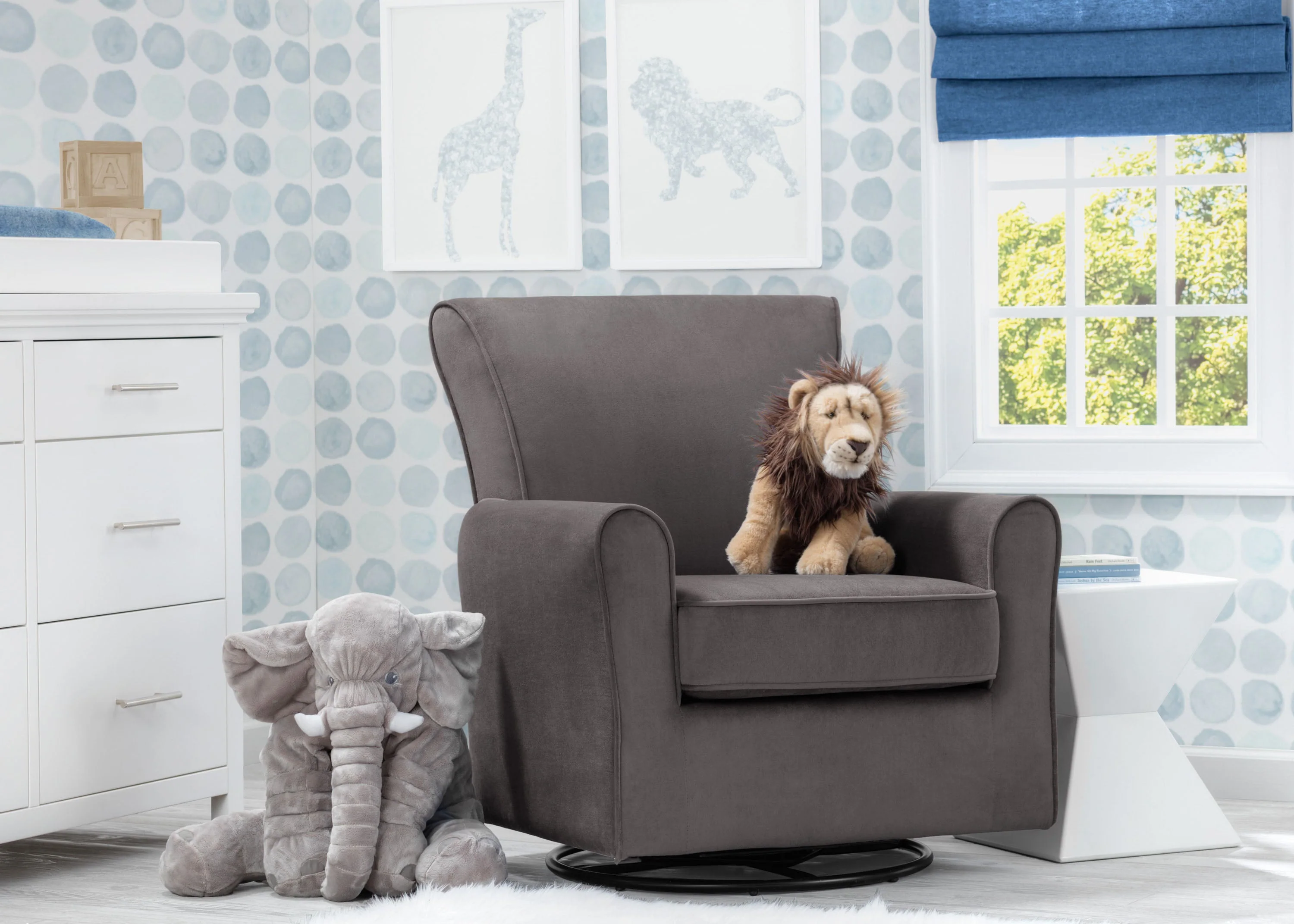 Elena Nursery Glider Swivel Rocker Chair - Image 19