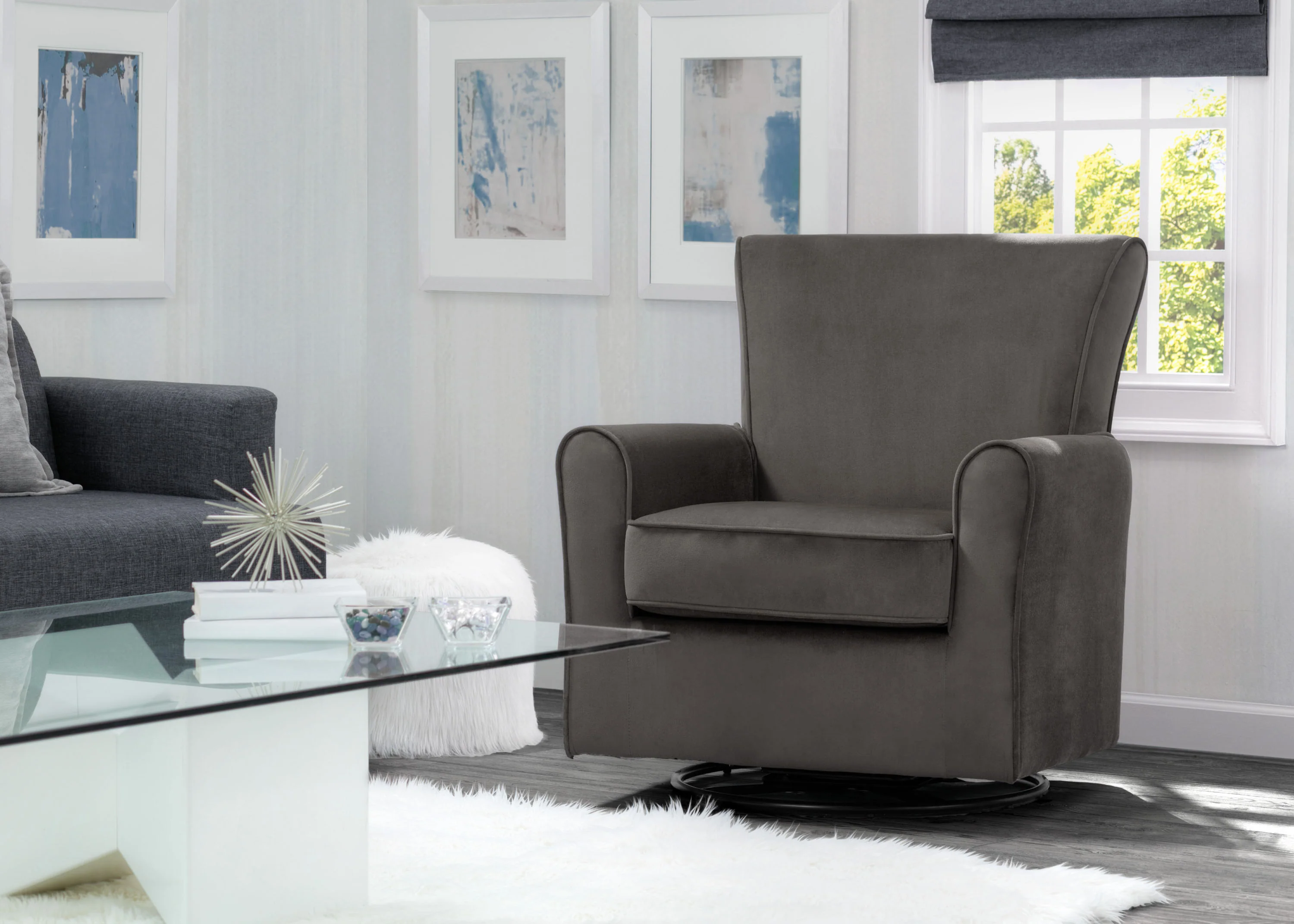 Elena Nursery Glider Swivel Rocker Chair - Image 20