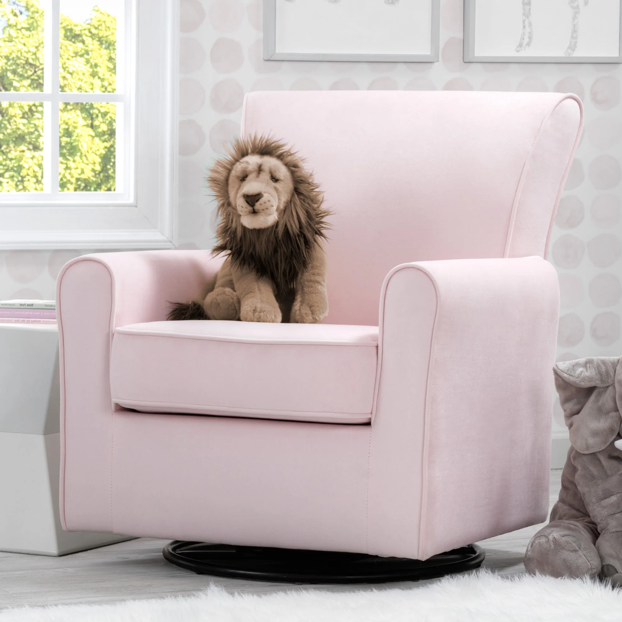 Elena Nursery Glider Swivel Rocker Chair - Image 6