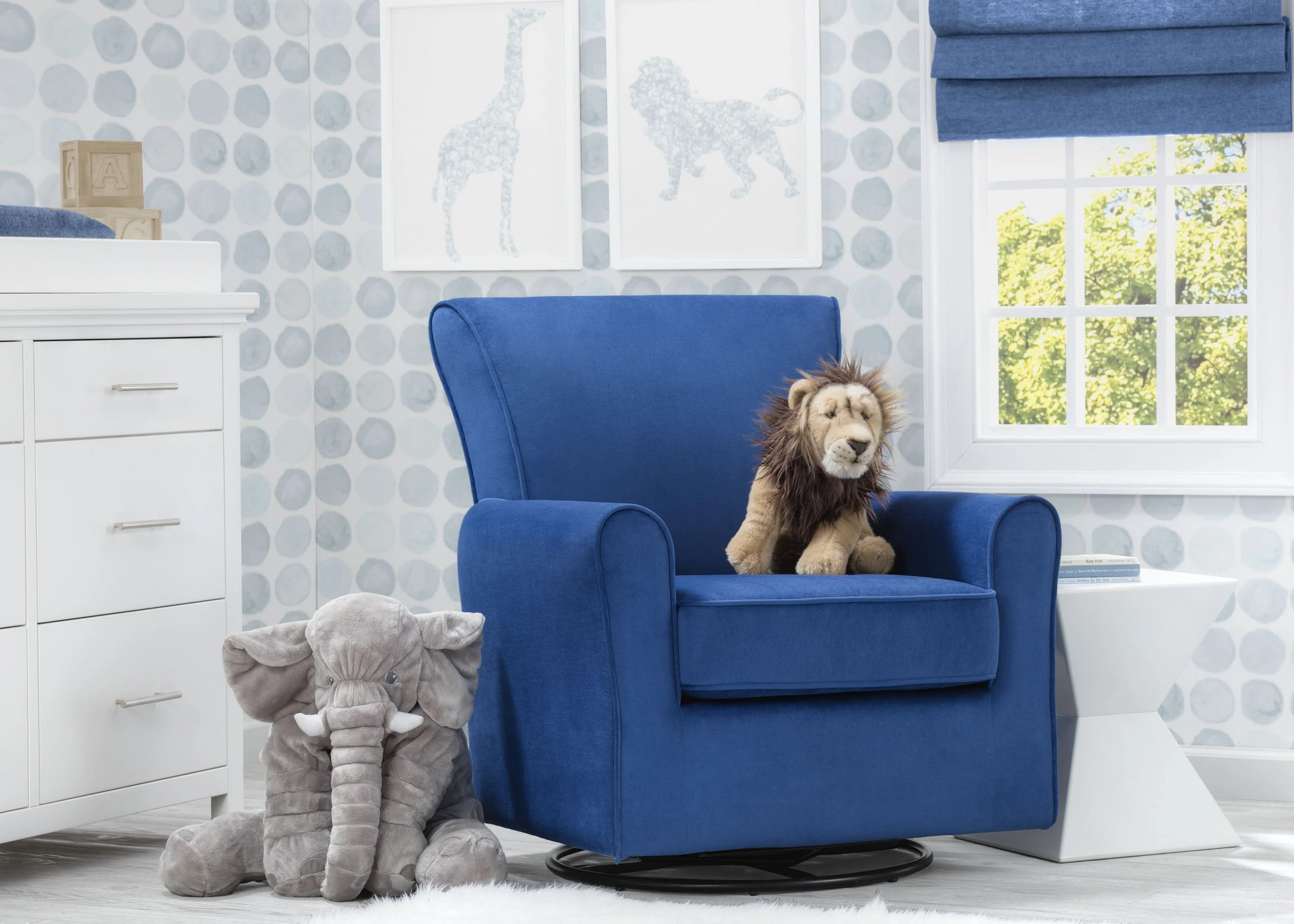 Elena Nursery Glider Swivel Rocker Chair - Image 7