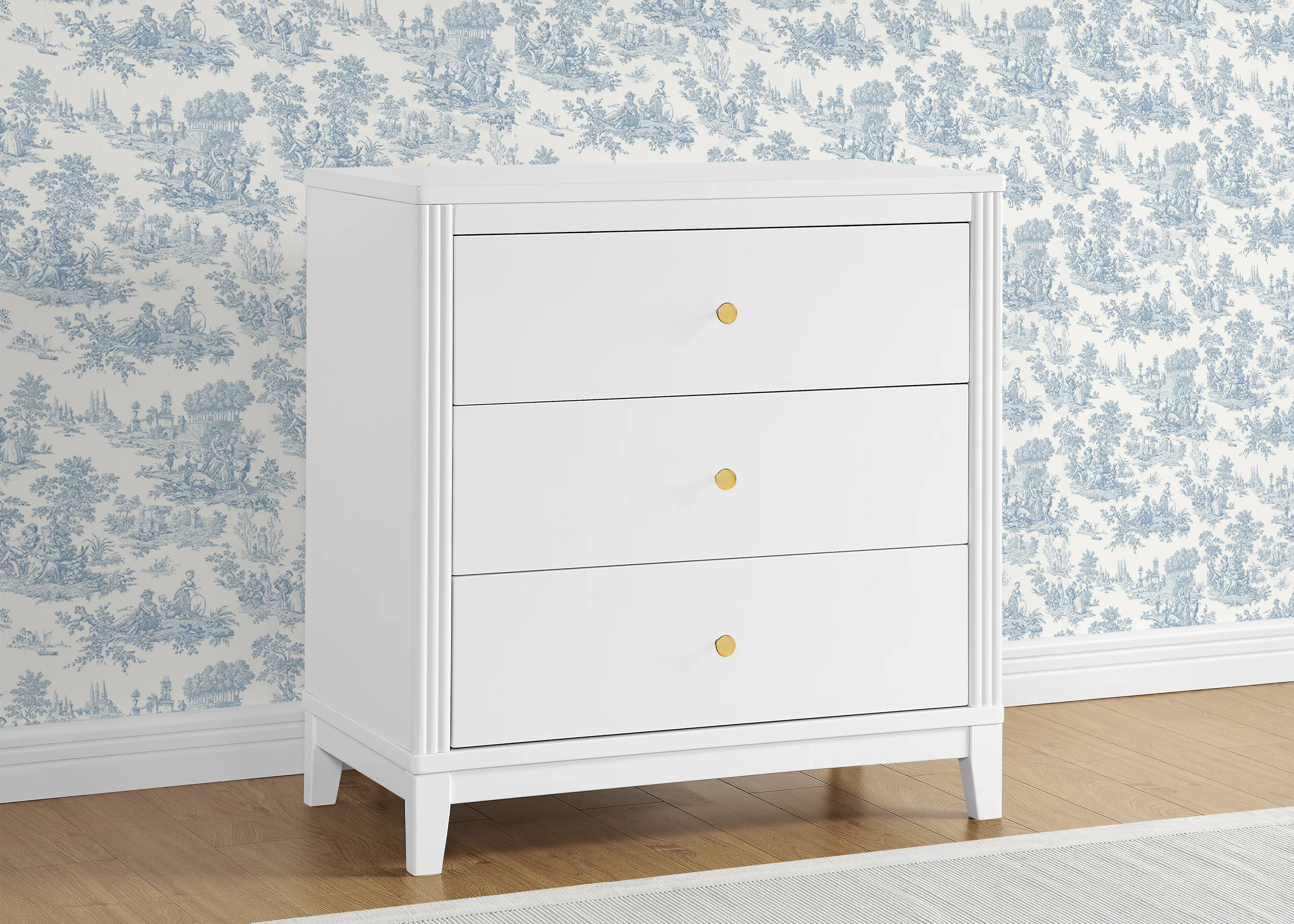 Eloise 3 Drawer Dresser with Changing Top and Interlocking Drawers - Image 14
