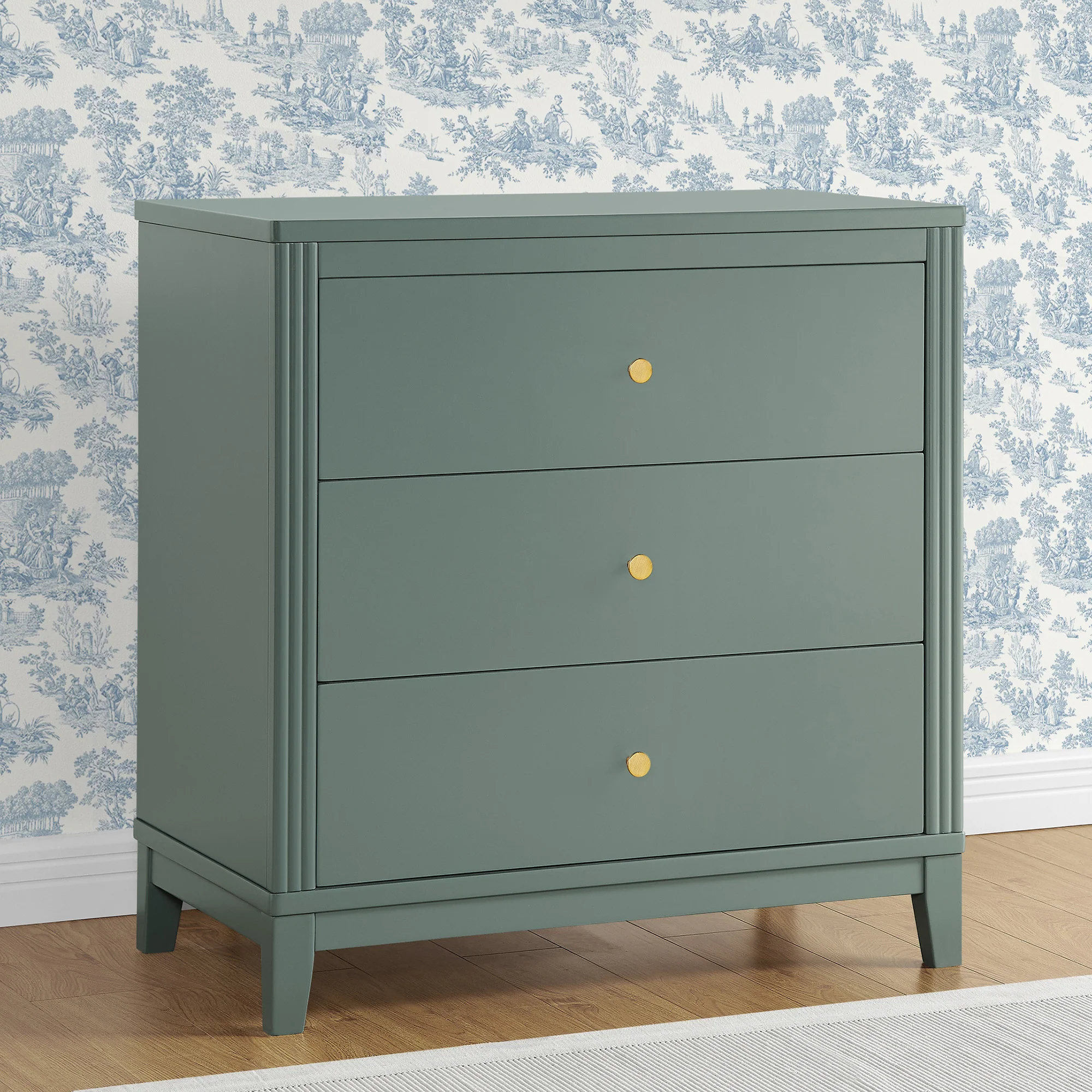 Eloise 3 Drawer Dresser with Changing Top and Interlocking Drawers - Image 28