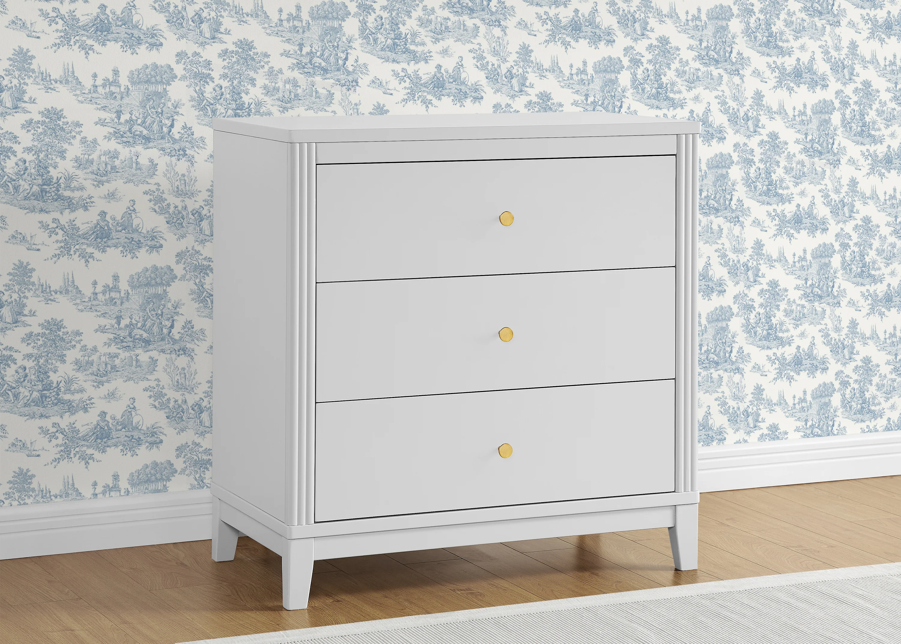 Eloise 3 Drawer Dresser with Changing Top and Interlocking Drawers - Image 42
