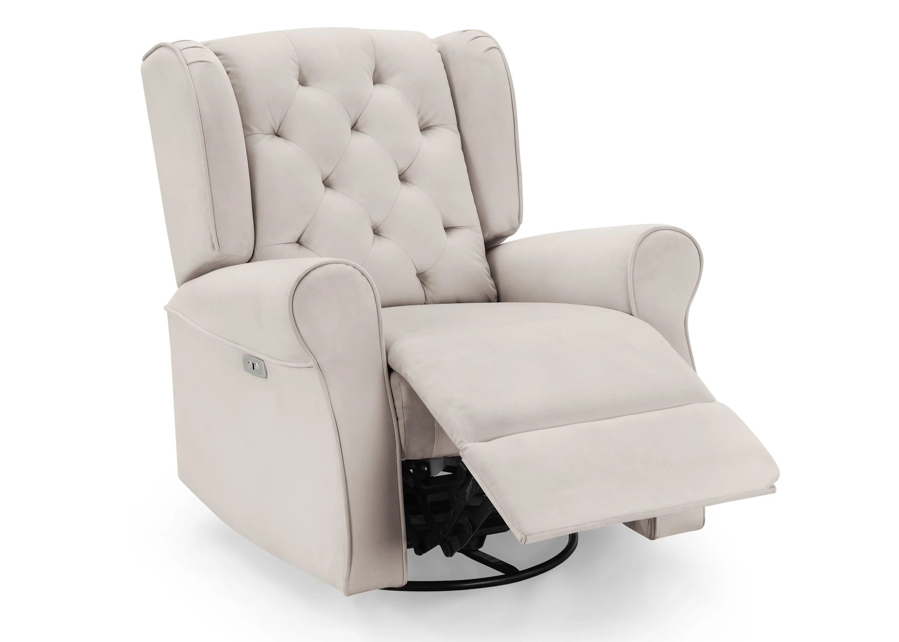 Emmie Electronic Power Recliner and Swivel Glider with USB Port in LiveSmart Performance Fabric - Image 16