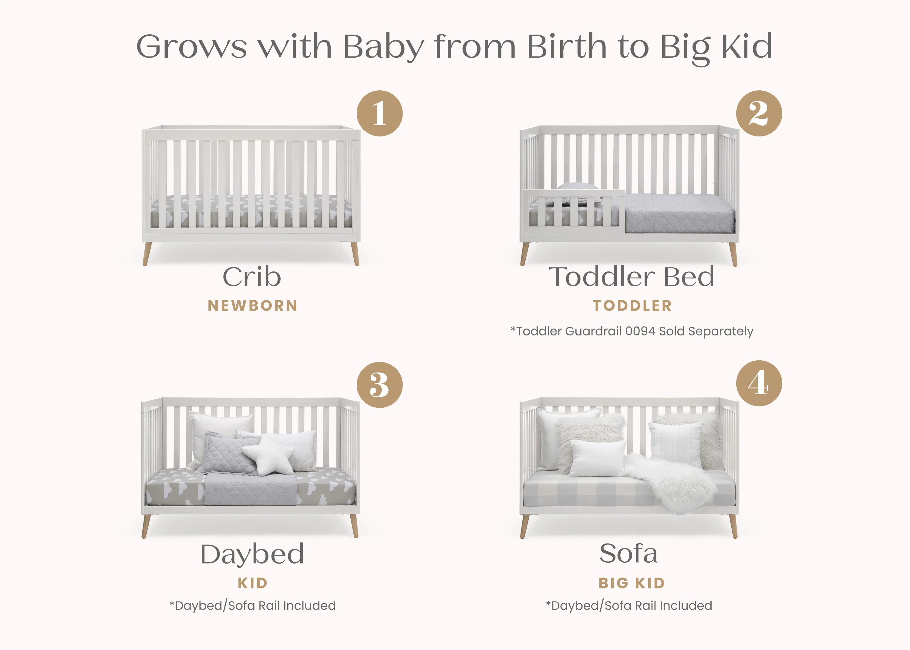 Essex 4-in-1 Convertible Crib - Image 3