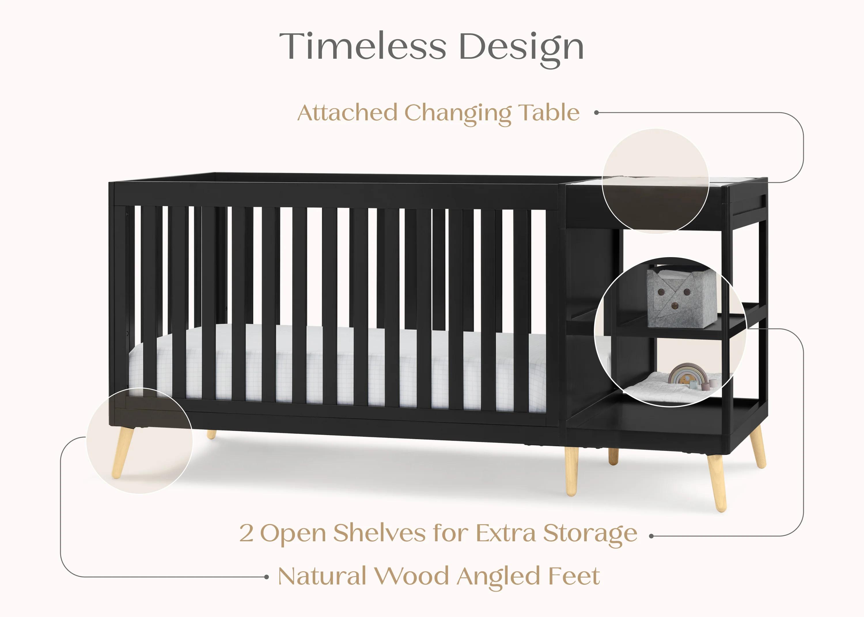 Essex 4-in-1 Convertible Crib and Changer - Image 22
