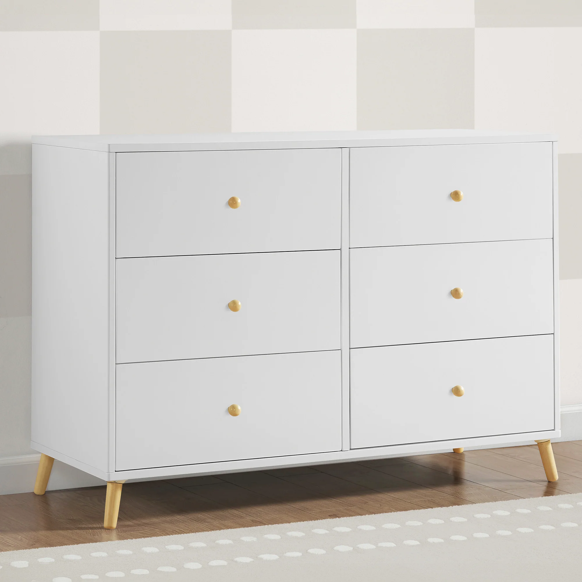 Essex 6 Drawer Dresser with Interlocking Drawers - Image 32