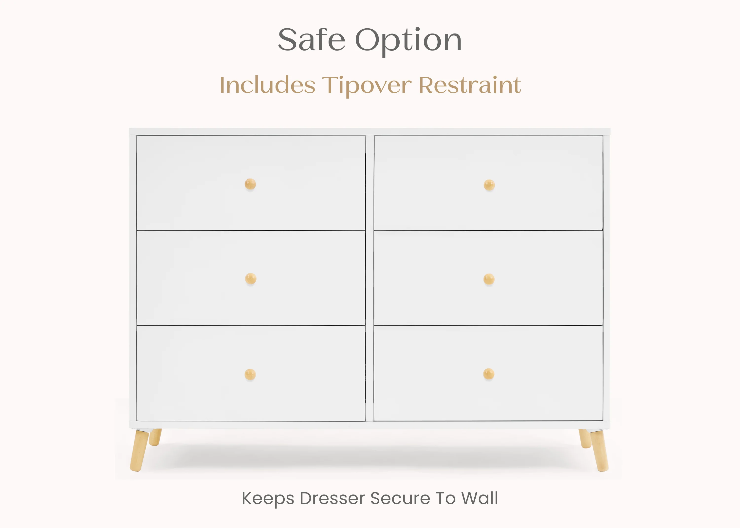 Essex 6 Drawer Dresser with Interlocking Drawers - Image 7