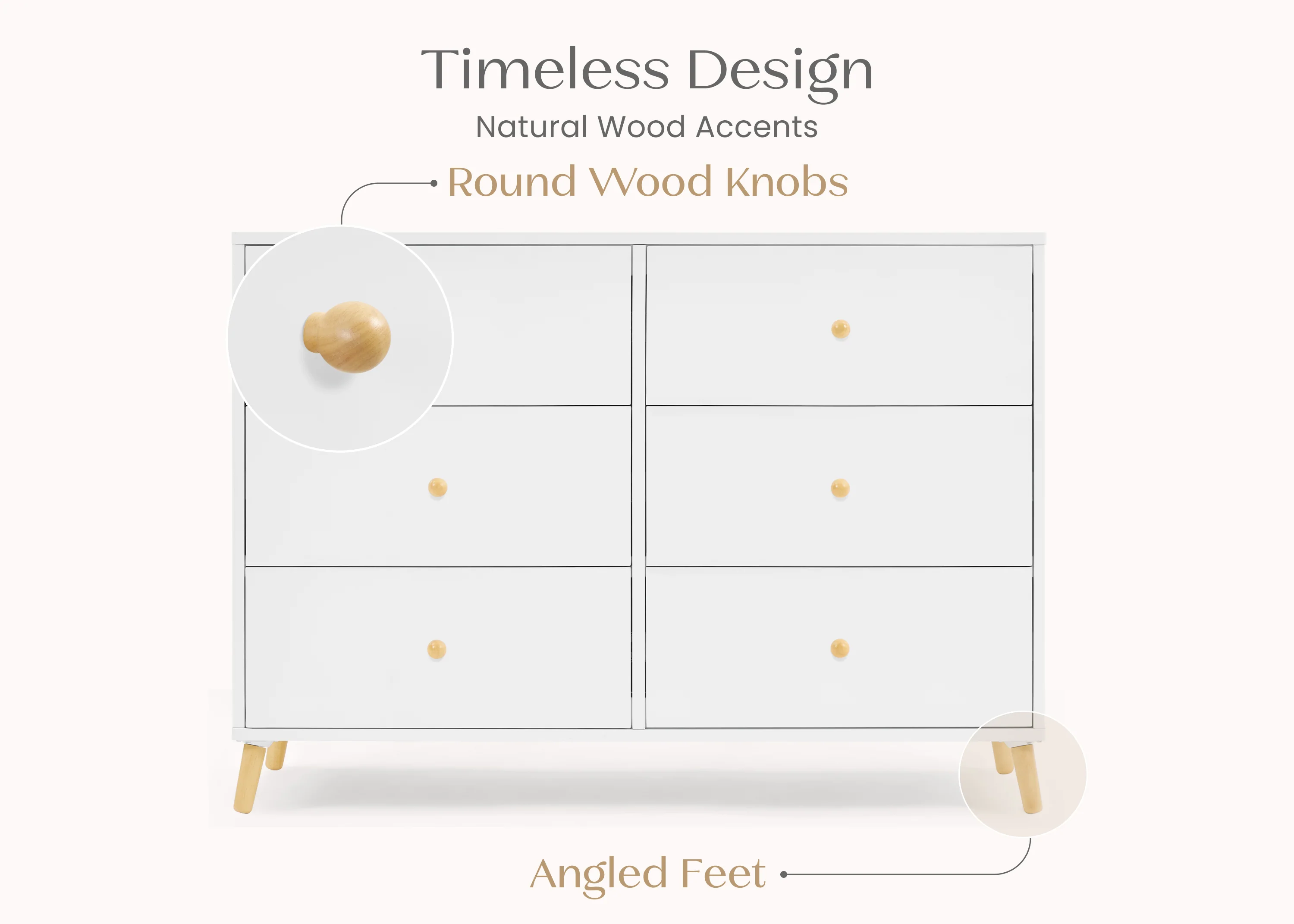 Essex 6 Drawer Dresser with Interlocking Drawers - Image 8