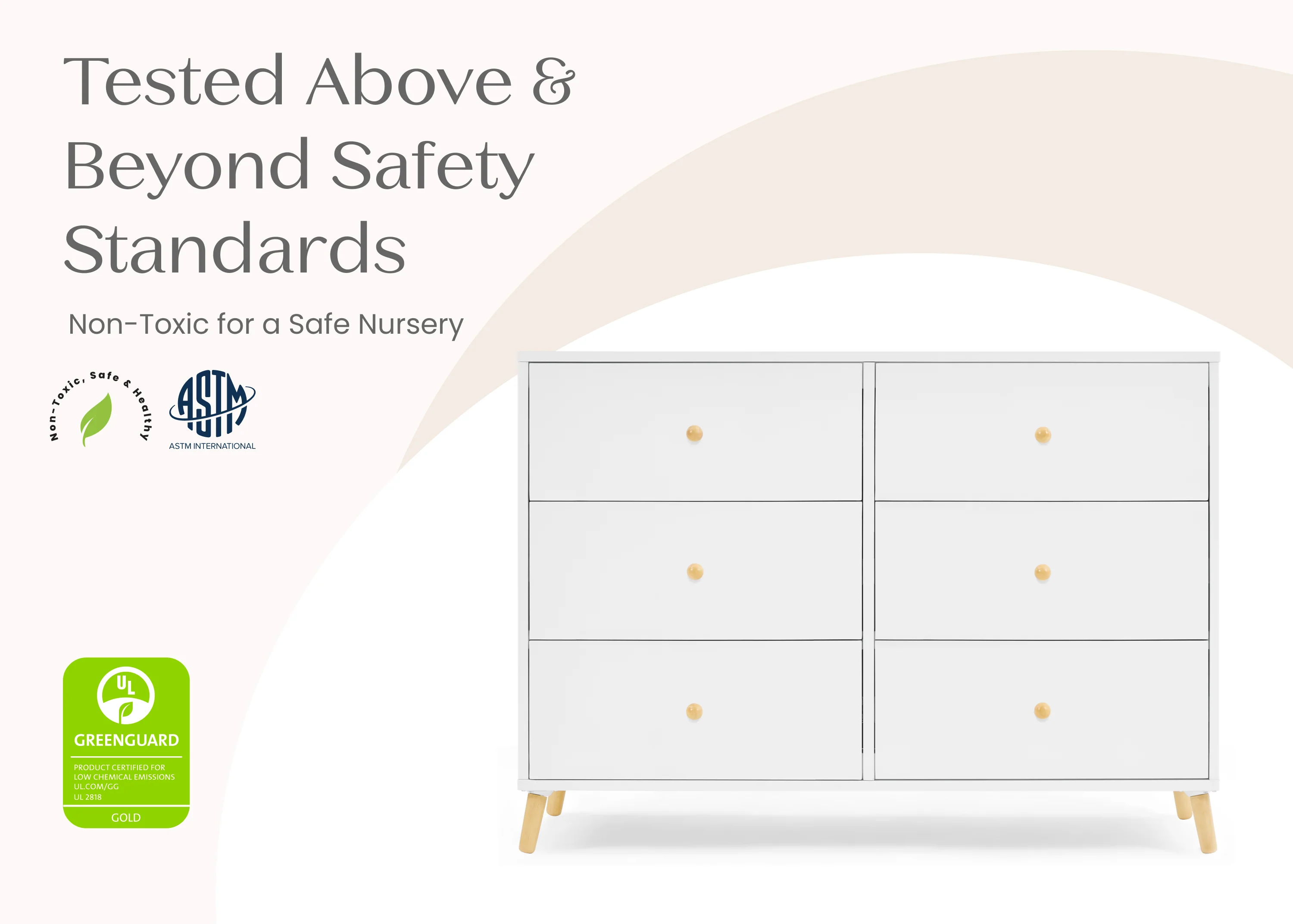 Essex 6 Drawer Dresser with Interlocking Drawers - Image 9