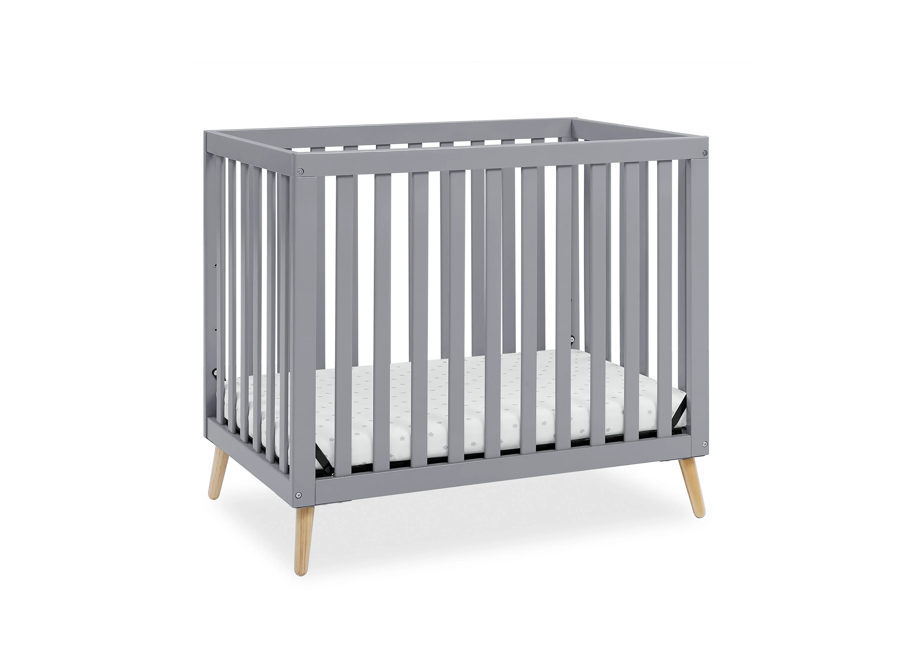 Essex Convertible Mini Baby Crib with 2.75-Inch Mattress, Greenguard Gold Certified - Image 11