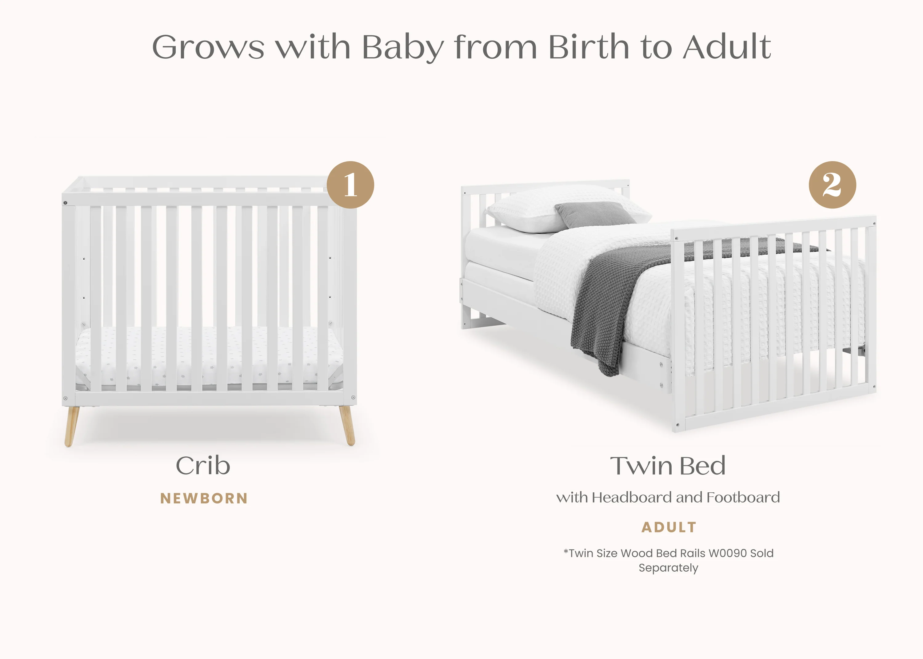 Essex Convertible Mini Baby Crib with 2.75-Inch Mattress, Greenguard Gold Certified - Image 18