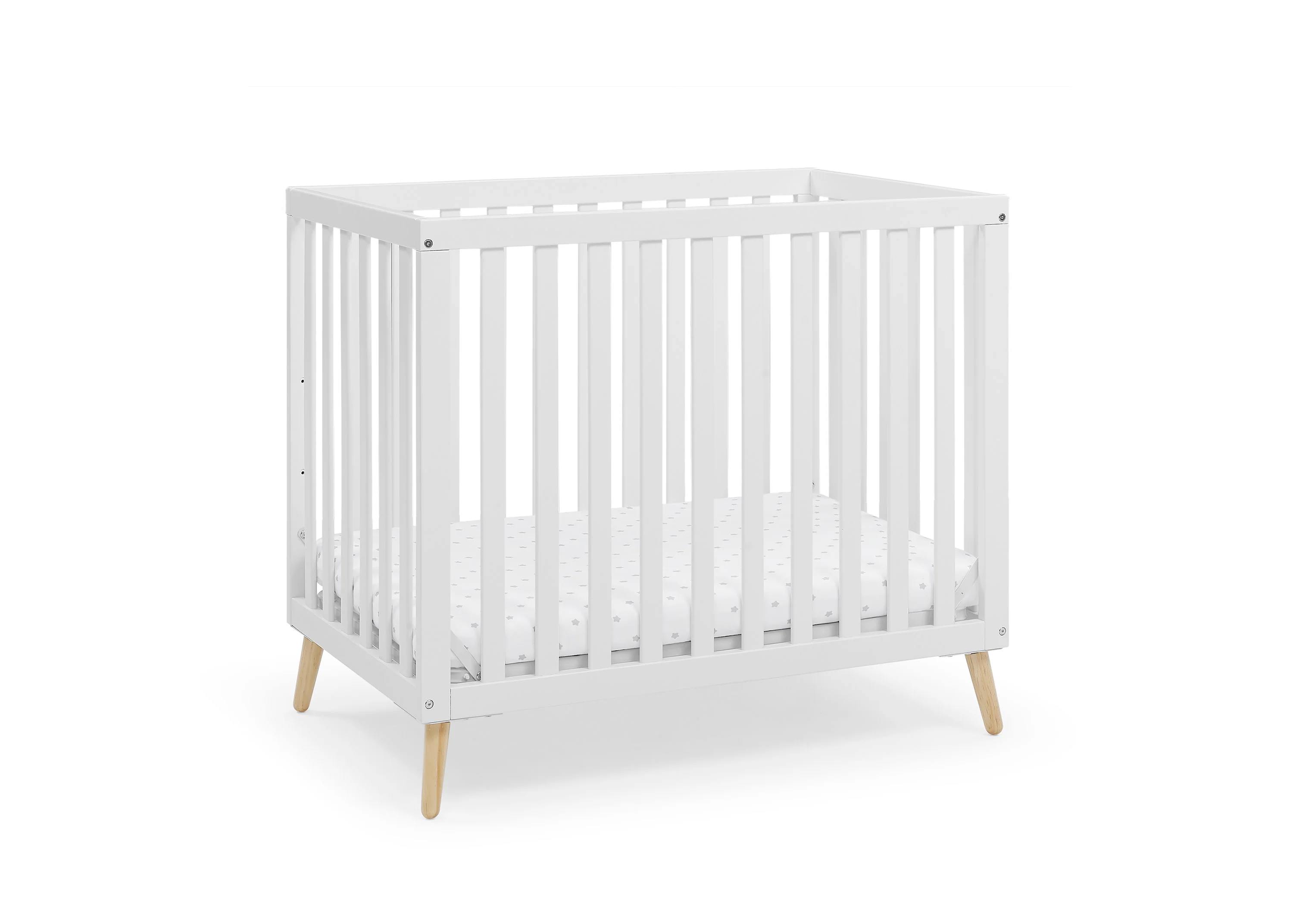 Essex Convertible Mini Baby Crib with 2.75-Inch Mattress, Greenguard Gold Certified - Image 26