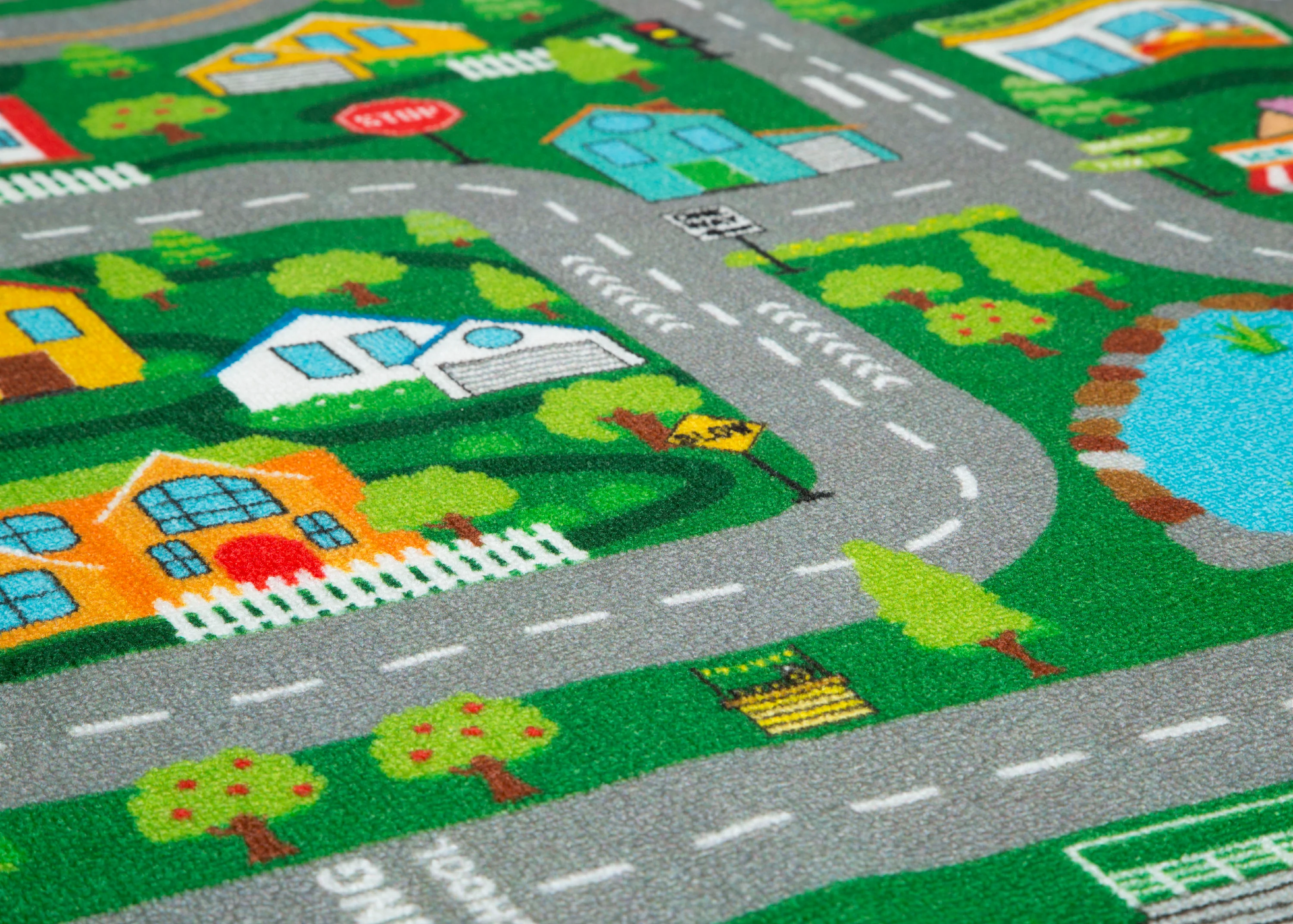 Extra Large Road Map Activity Rug for Girls and Boys - 78-inch L x 54-inch W - Image 3