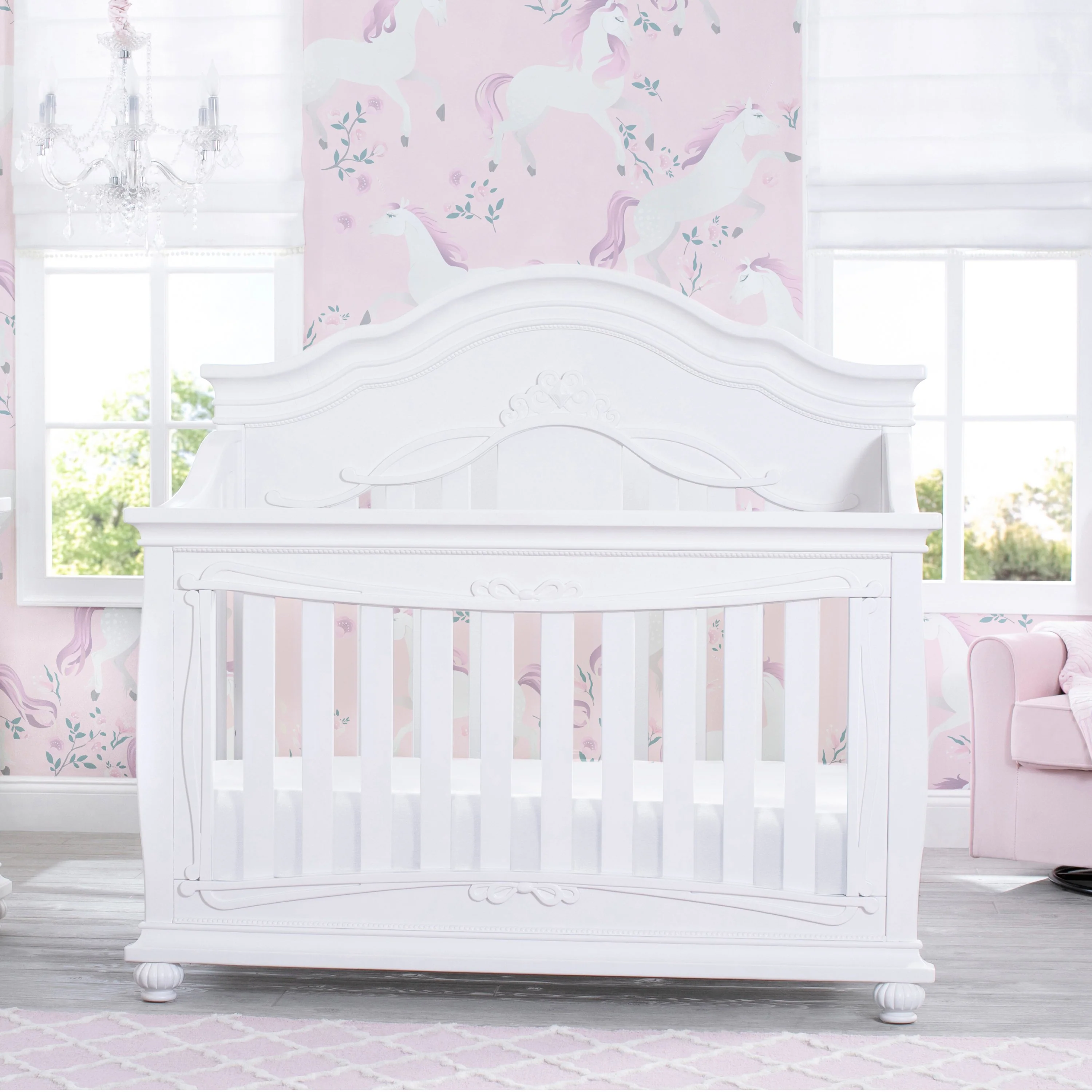 Fairytale 5-in-1 Convertible Crib with Conversion Rails - Image 13