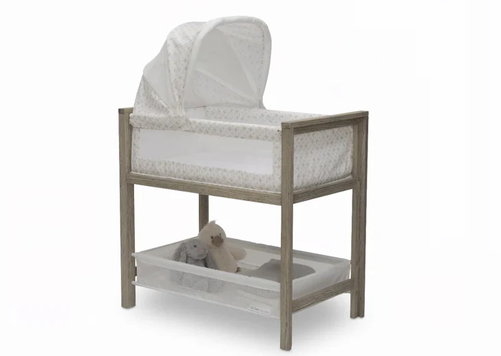 Farmhouse 2-in-1 Wood Bedside Bassinet Sleeper and Changer - Image 3