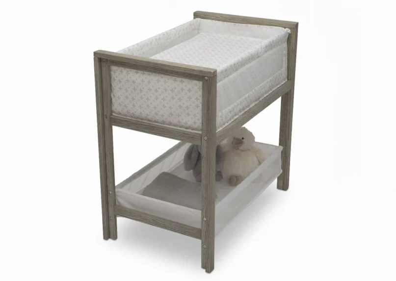 Farmhouse 2-in-1 Wood Bedside Bassinet Sleeper and Changer - Image 4
