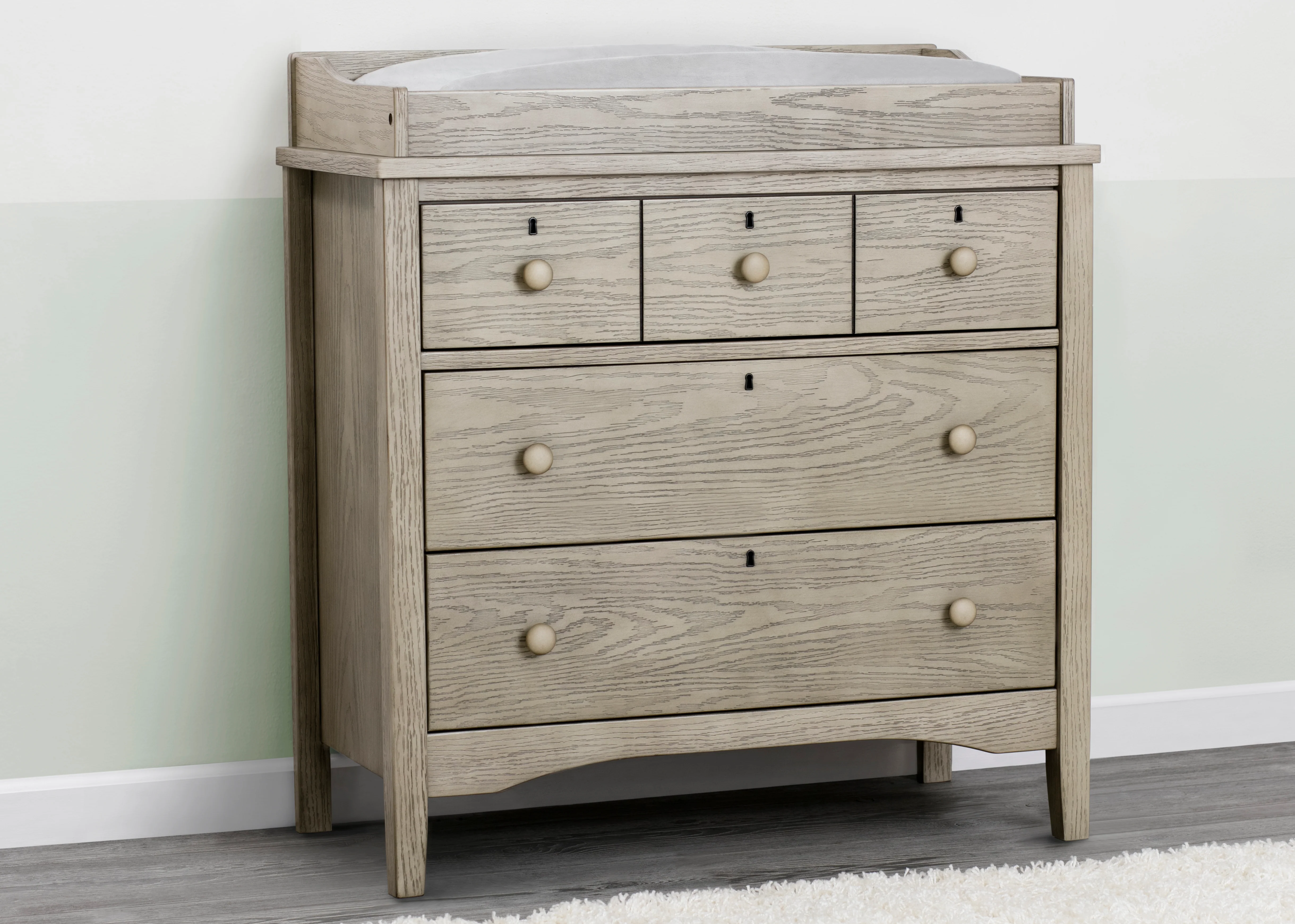 Farmhouse 3 Drawer Dresser with Changing Top - Image 31