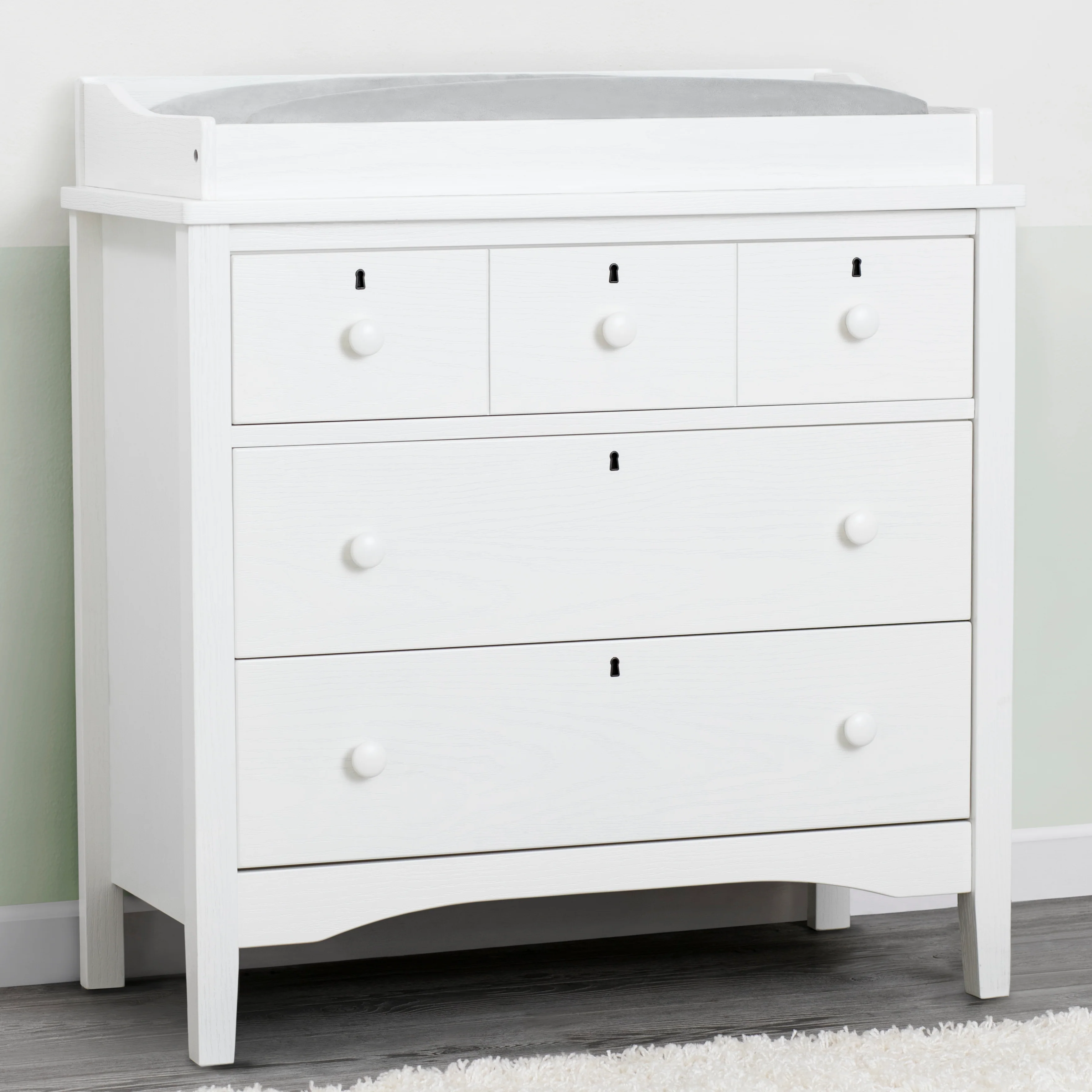 Farmhouse 3 Drawer Dresser with Changing Top - Image 34