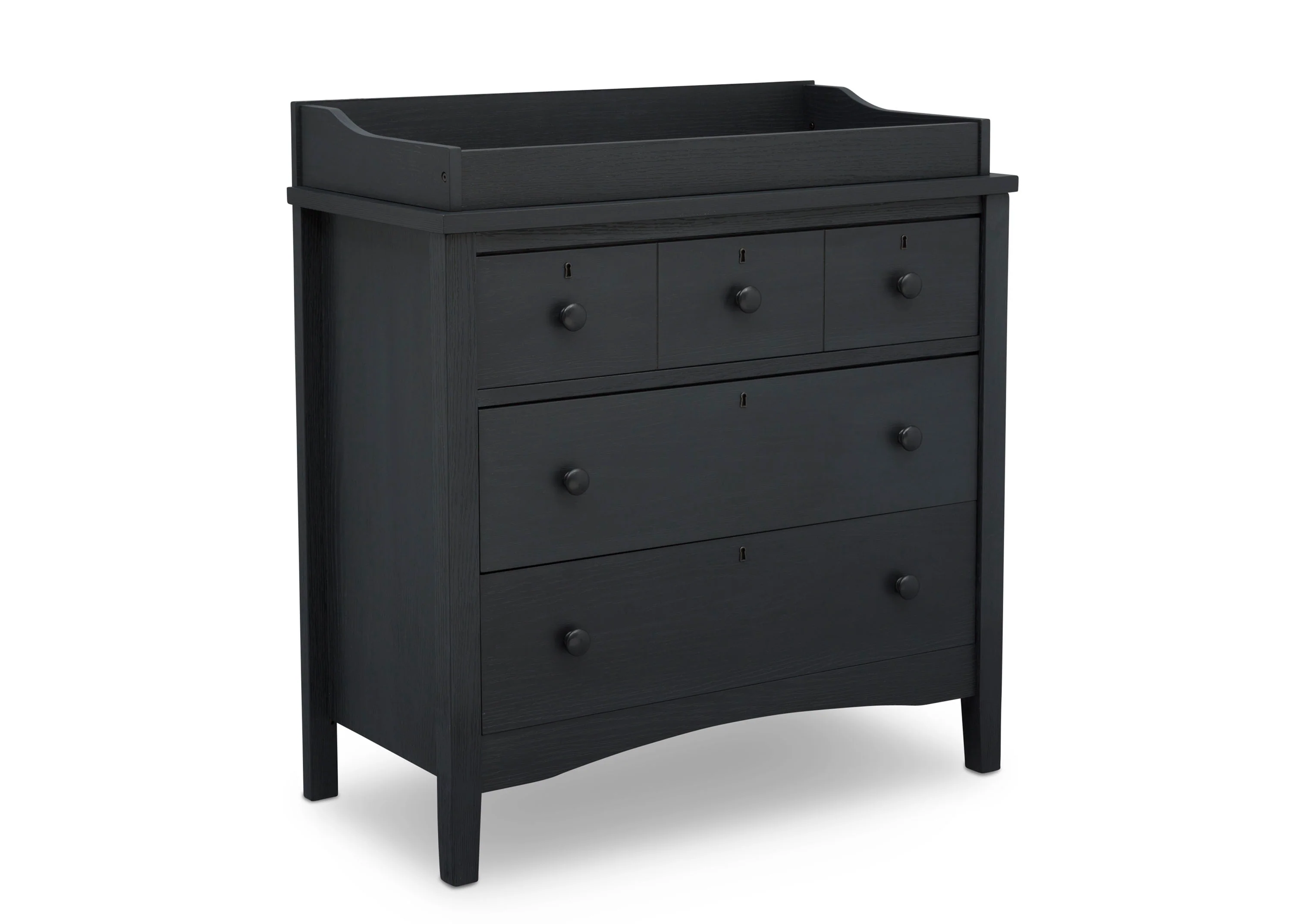 Farmhouse 3 Drawer Dresser with Changing Top and Interlocking Drawers - Image 3