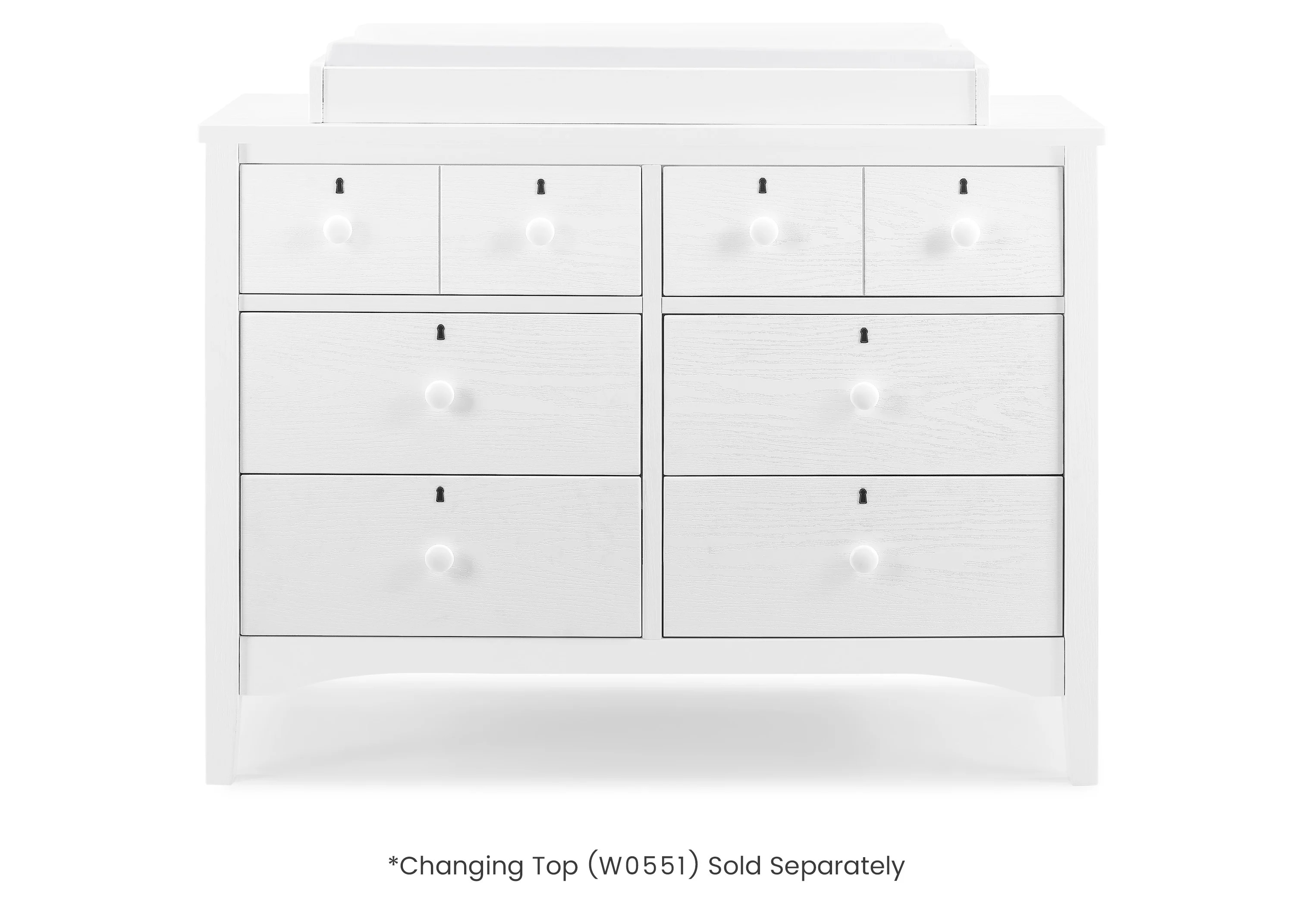 Farmhouse 6 Drawer Dresser with Interlocking Drawers - Image 3