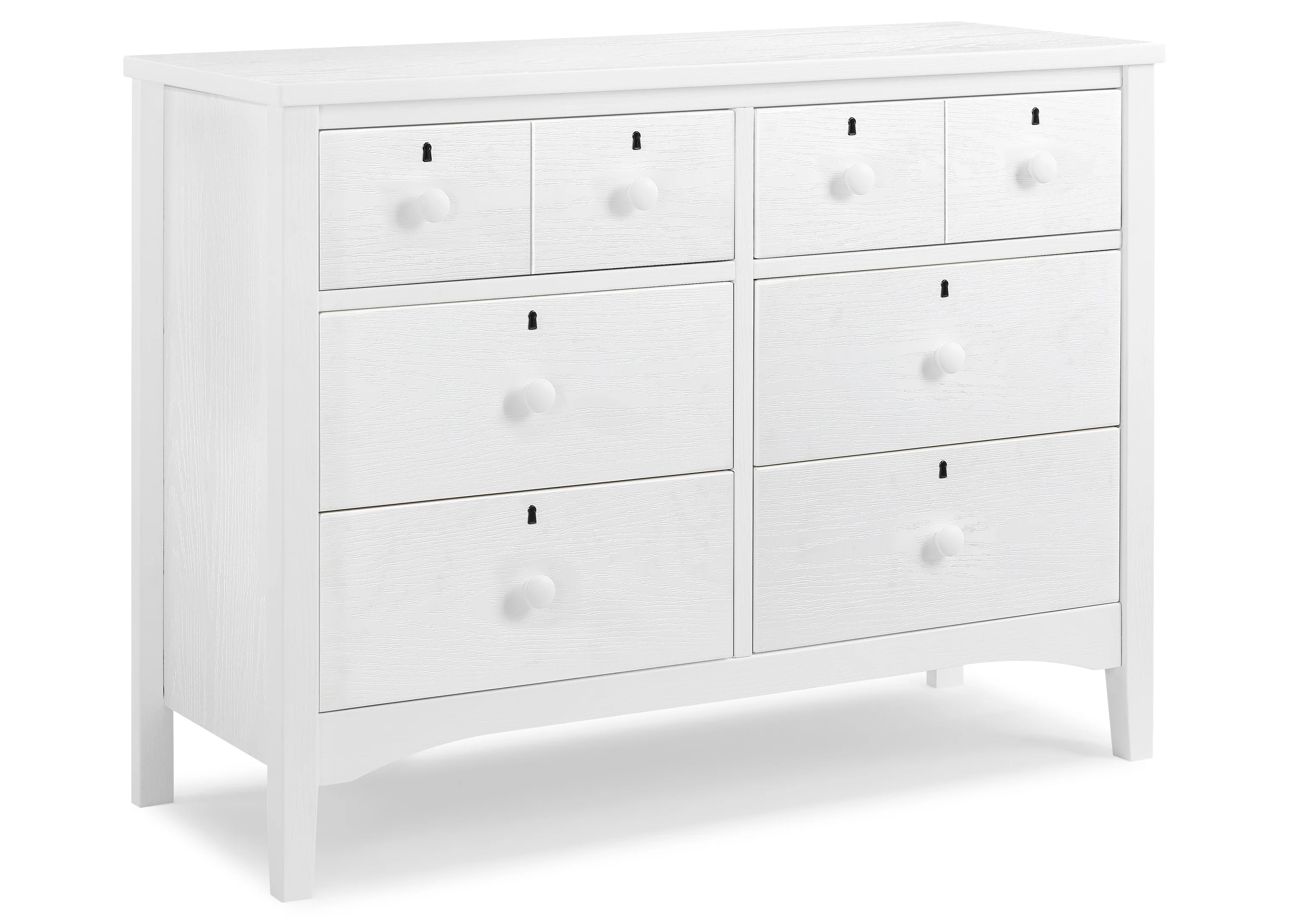 Farmhouse 6 Drawer Dresser with Interlocking Drawers - Image 4