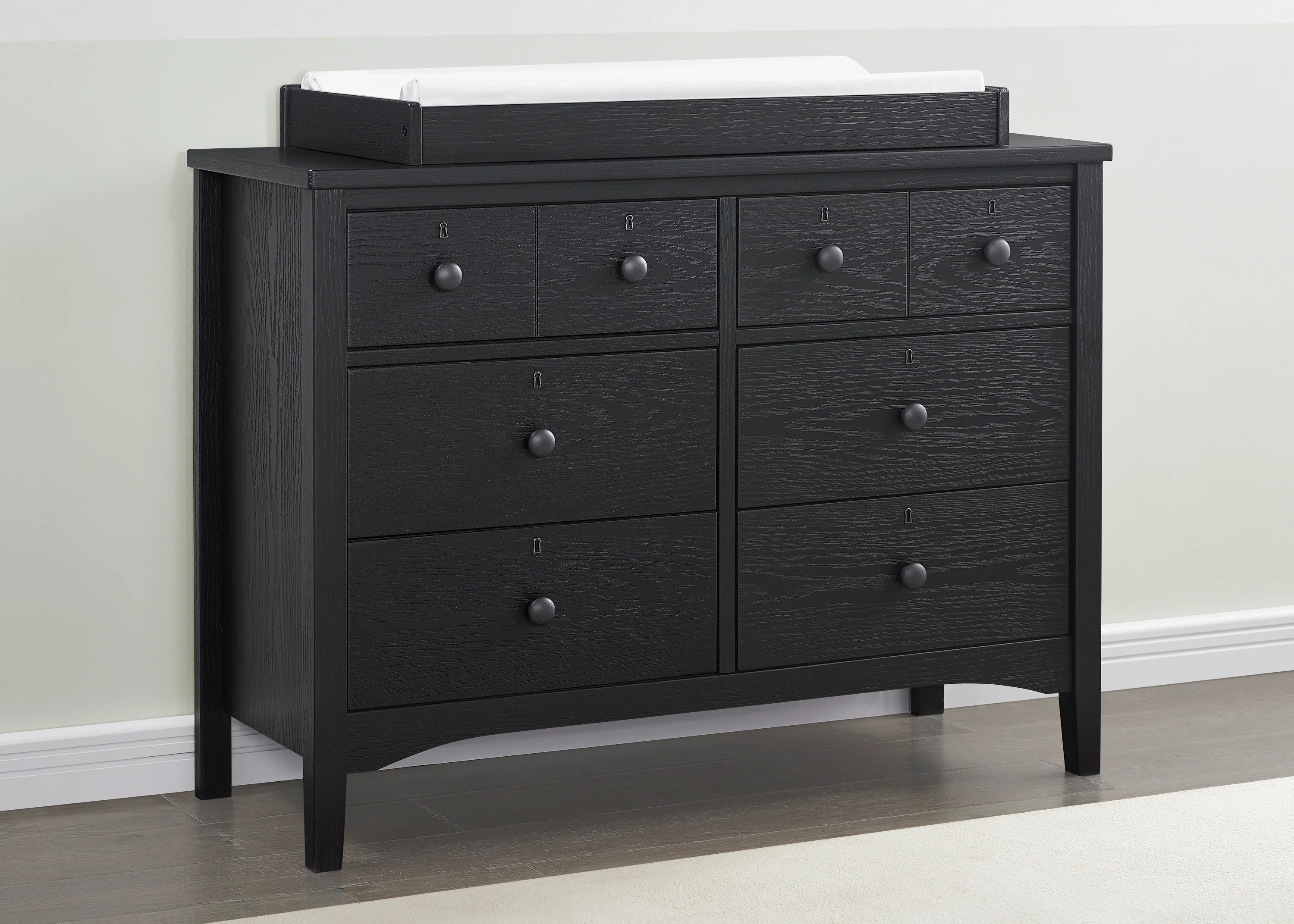 Farmhouse 6 Drawer Dresser with Interlocking Drawers - Image 7