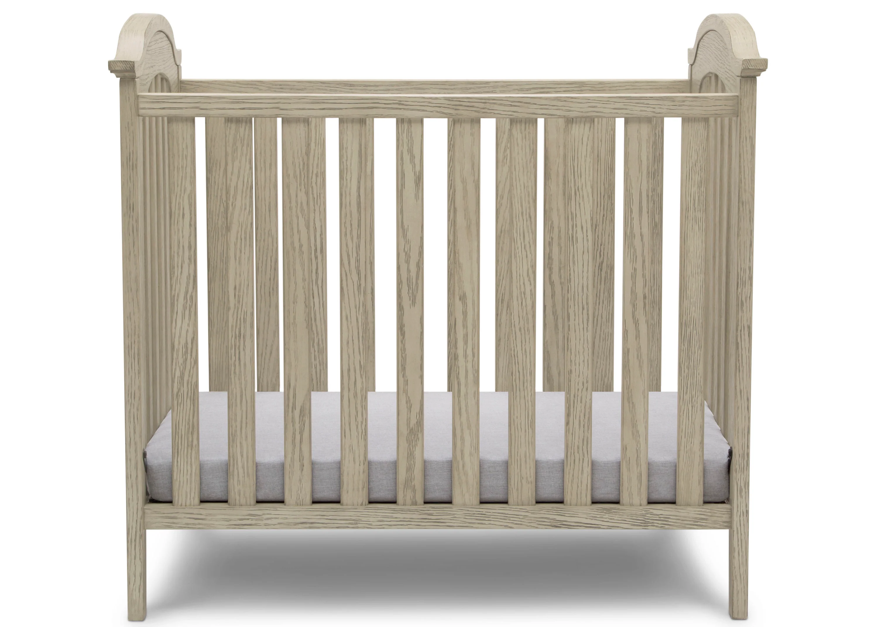 Farmhouse Mini Baby Crib with 2.75-inch Mattress - Image 3
