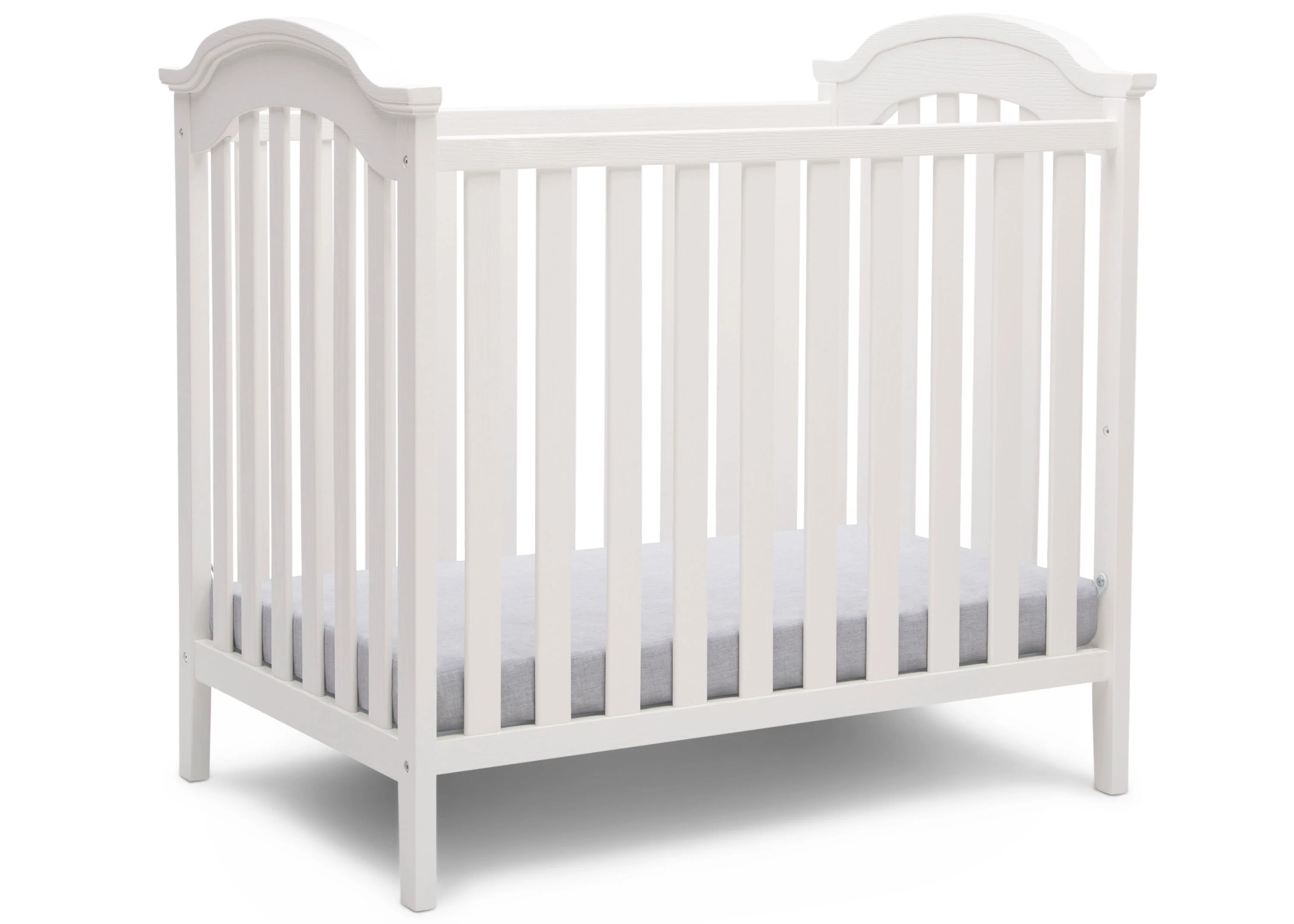 Farmhouse Mini Baby Crib with 2.75-inch Mattress - Image 9