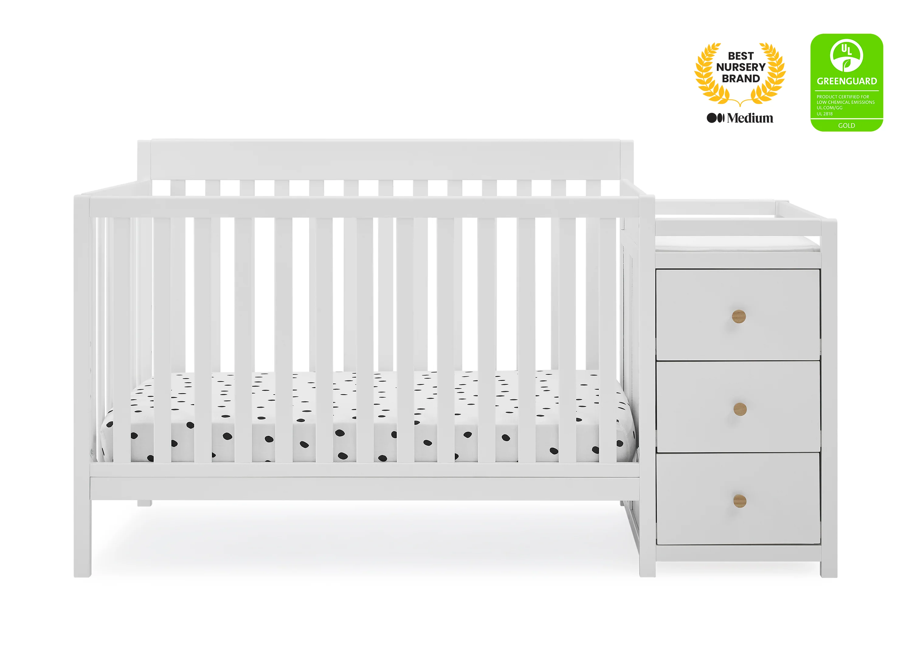 Flynn 5-in-1 Convertible Crib and Changer - Image 2