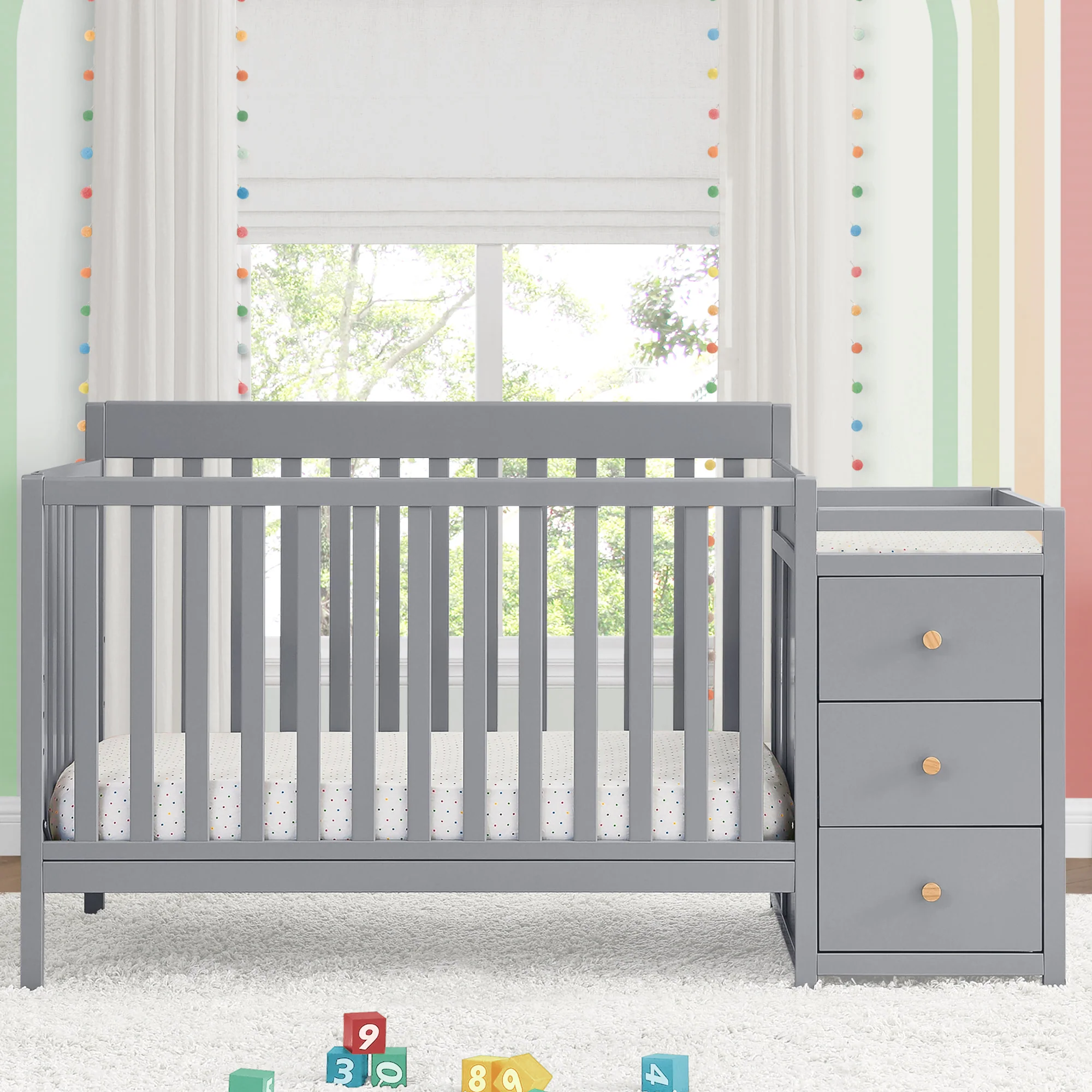 Flynn 5-in-1 Convertible Crib and Changer - Image 21