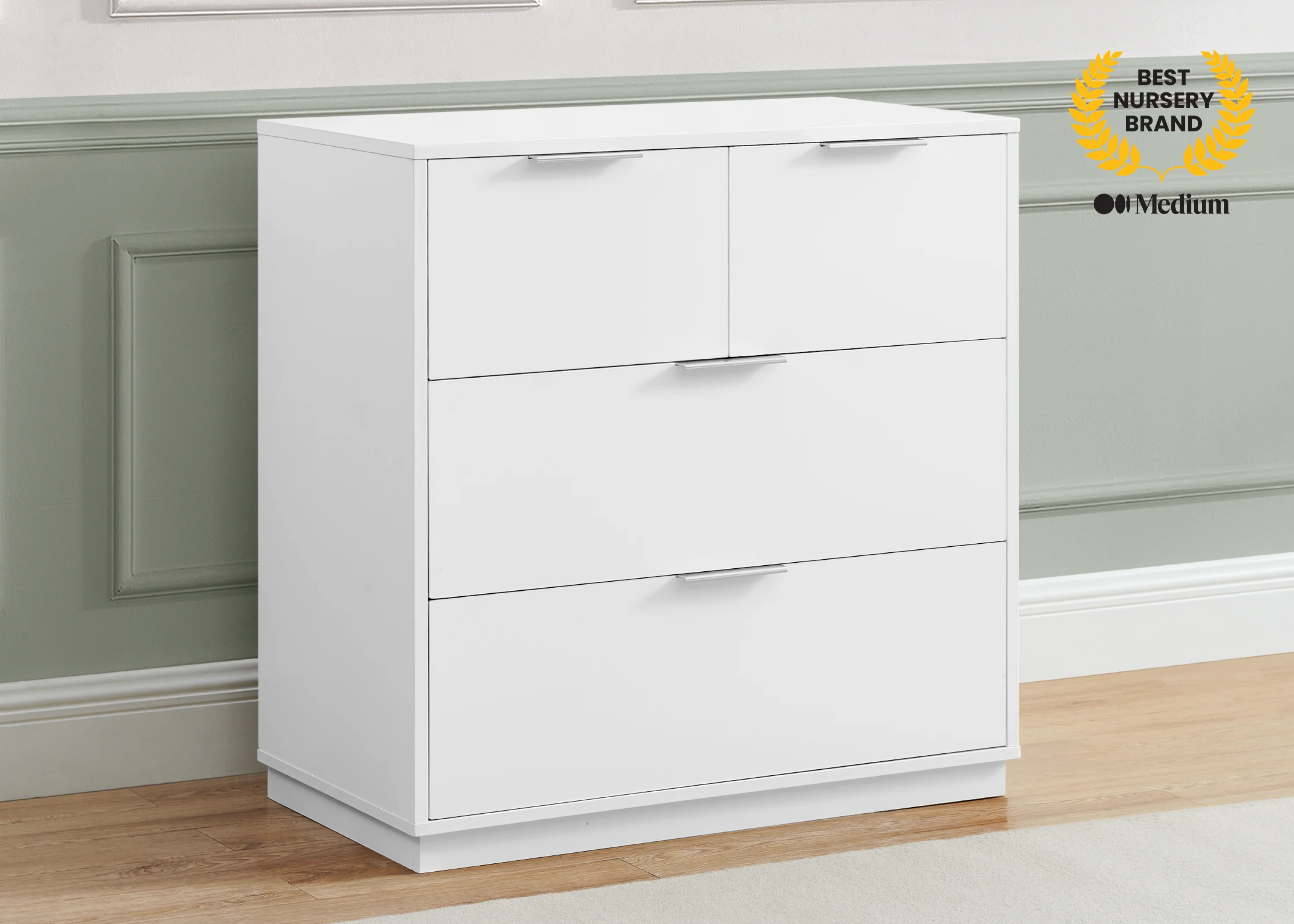 Forever 4 Drawer Dresser with Changing Top and Interlocking Drawers - Classic Collection - Image 2