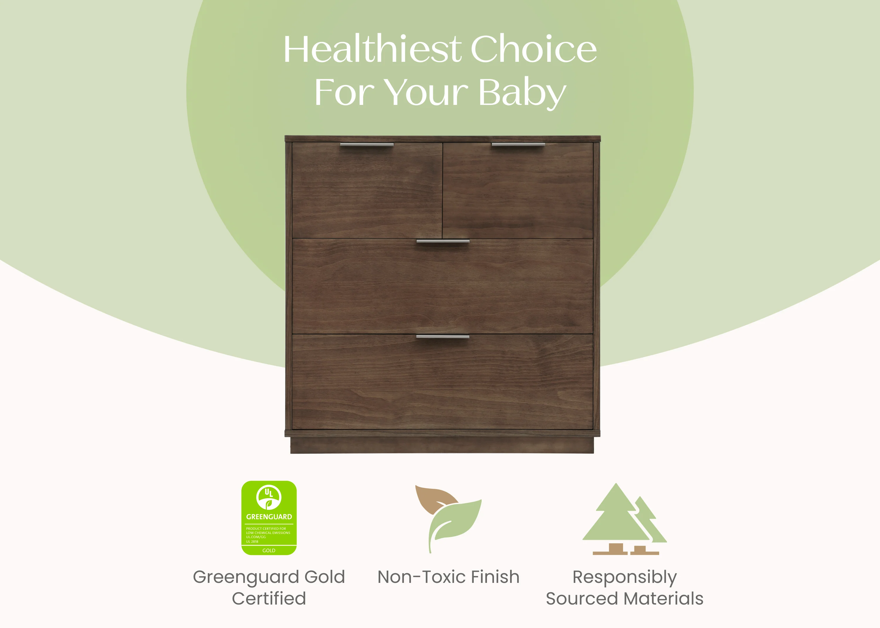 Forever 4 Drawer Dresser with Changing Top and Interlocking Drawers - Naturals Collection - Image 21