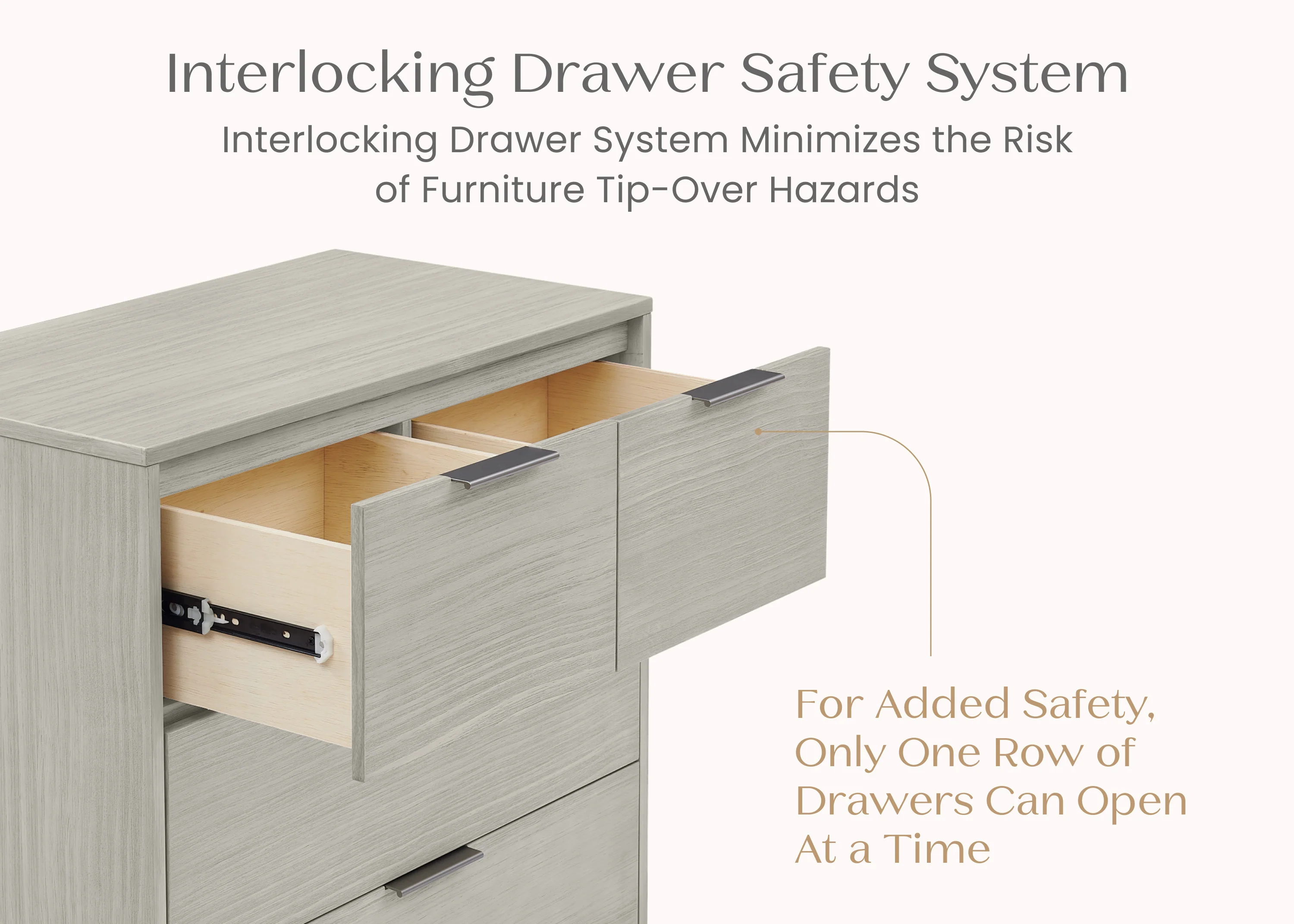 Forever 4 Drawer Dresser with Changing Top and Interlocking Drawers - Naturals Collection - Image 60