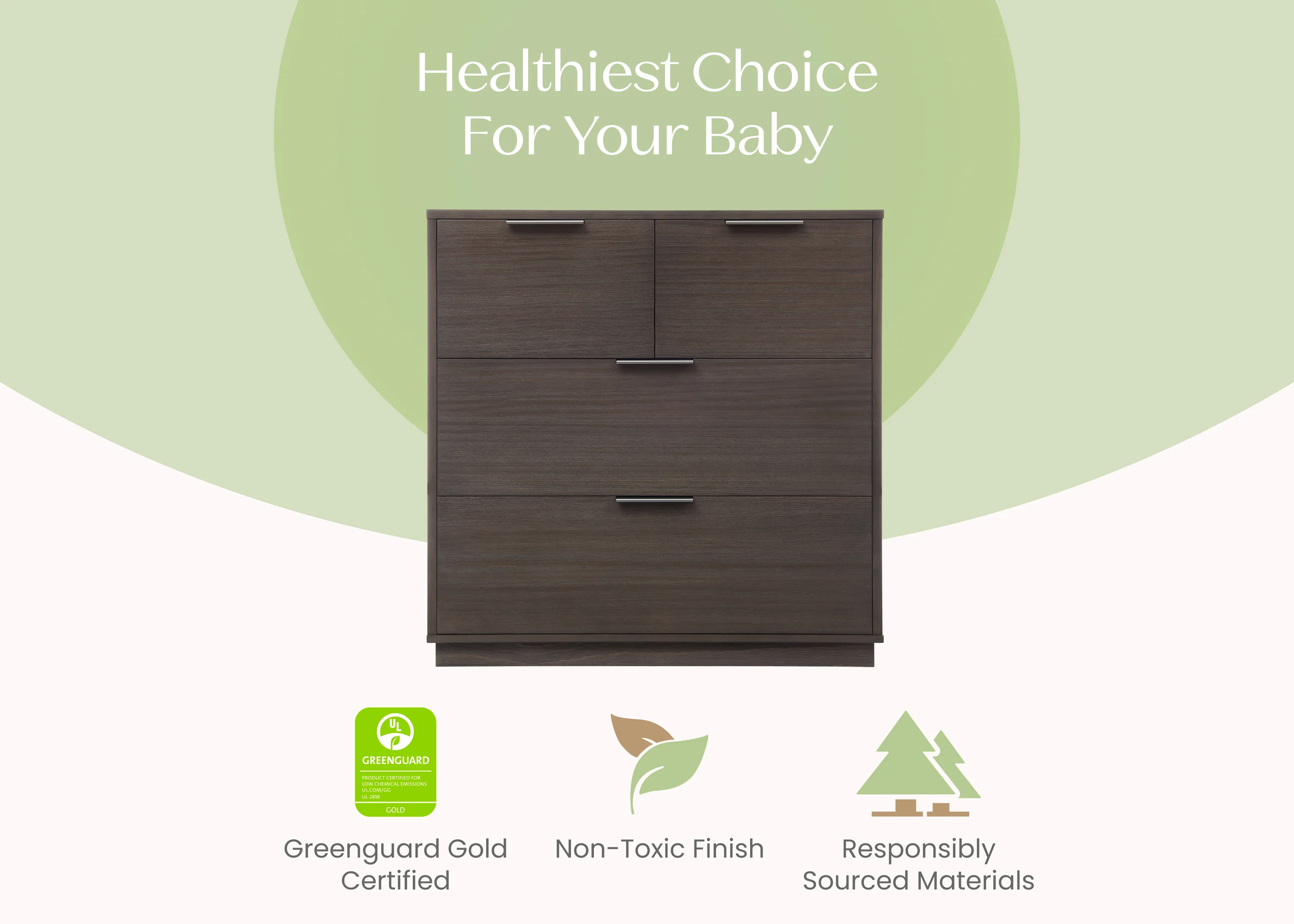 Forever 4 Drawer Dresser with Changing Top and Interlocking Drawers - Naturals Collection - Image 73