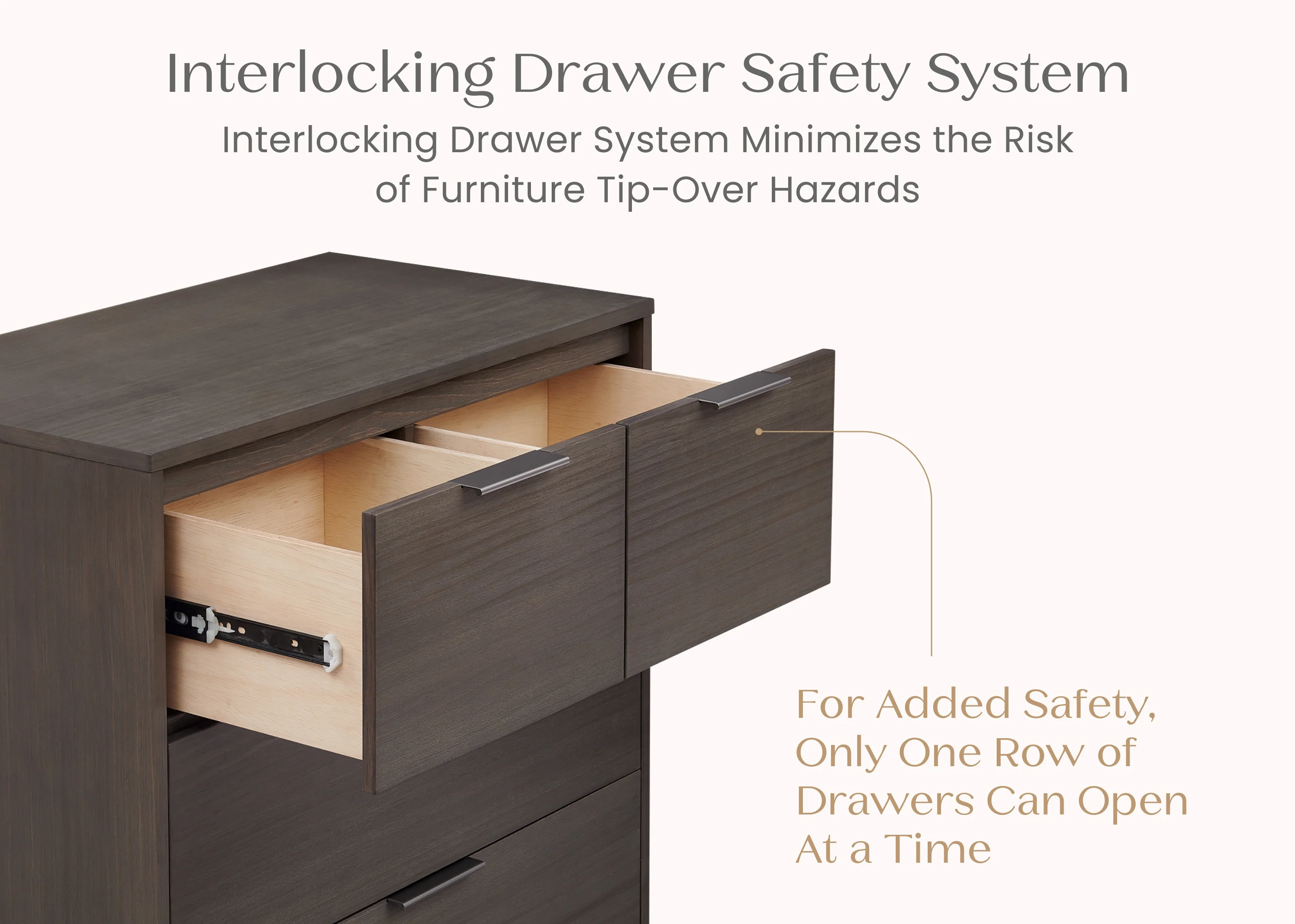 Forever 4 Drawer Dresser with Changing Top and Interlocking Drawers - Naturals Collection - Image 75