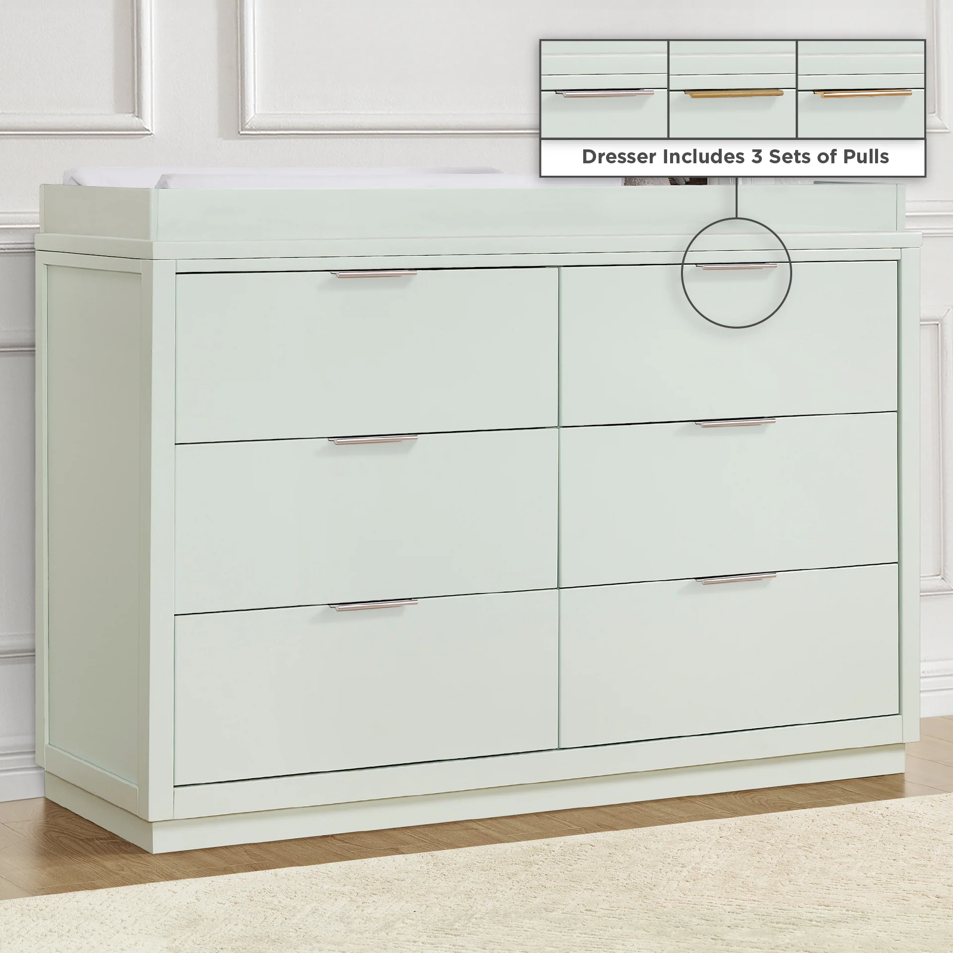 Forever 6 Drawer Dresser with Interlocking Drawers - Classic Collection - Image 29