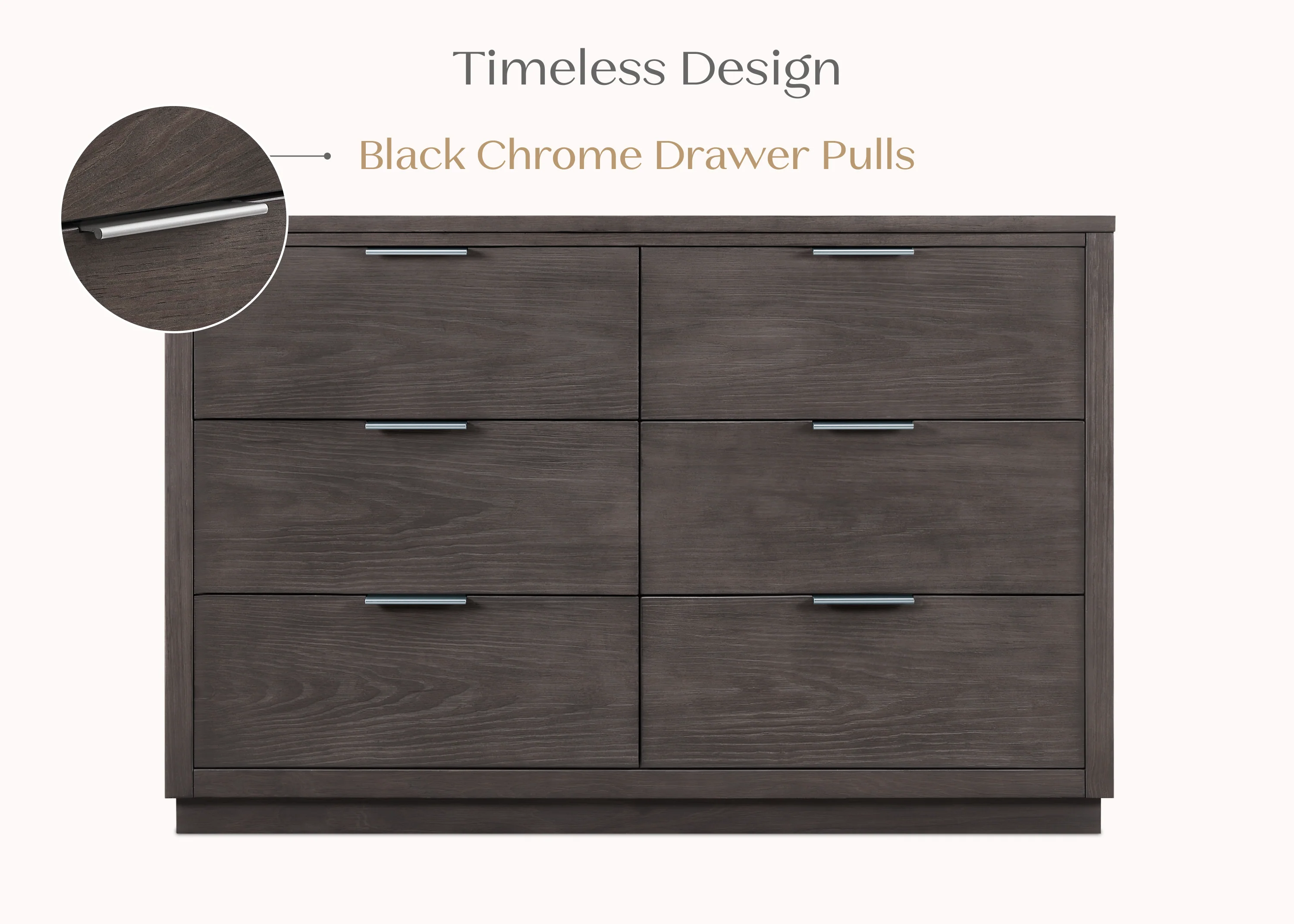 Forever 6 Drawer Dresser with Interlocking Drawers - Naturals Collection - Image 35