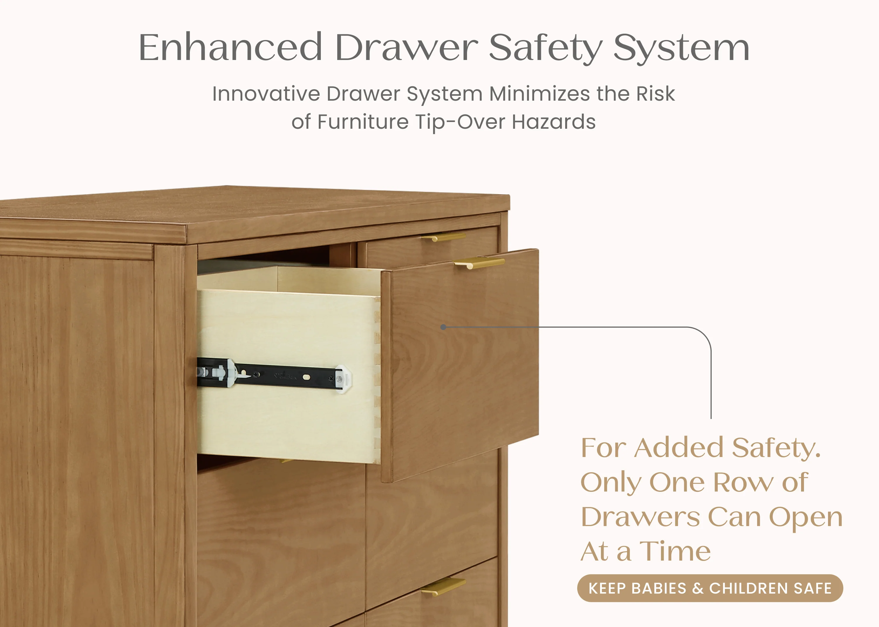Forever 6 Drawer Dresser with Interlocking Drawers - Naturals Collection - Image 5