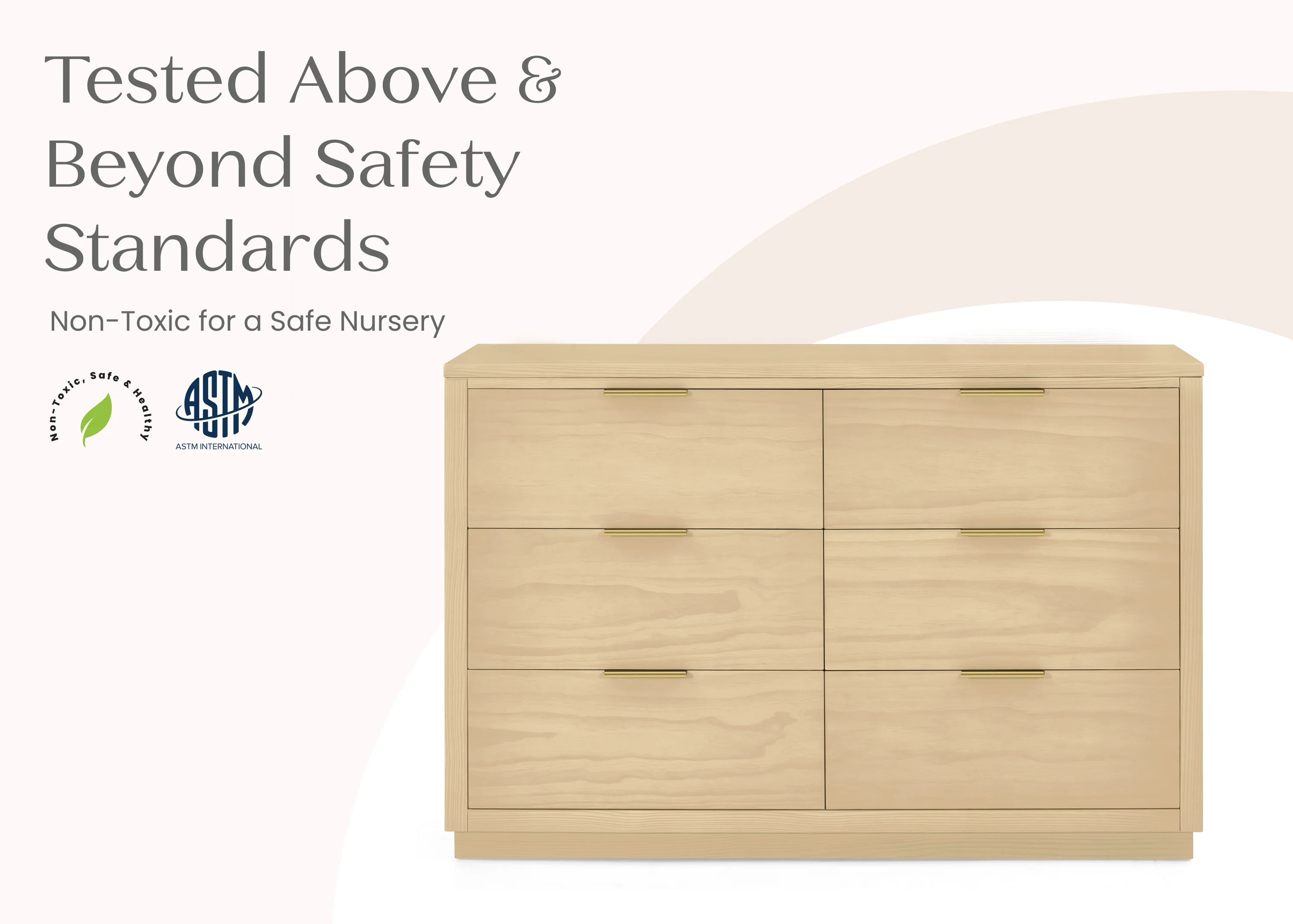 Forever 6 Drawer Dresser with Interlocking Drawers - Naturals Collection - Image 51
