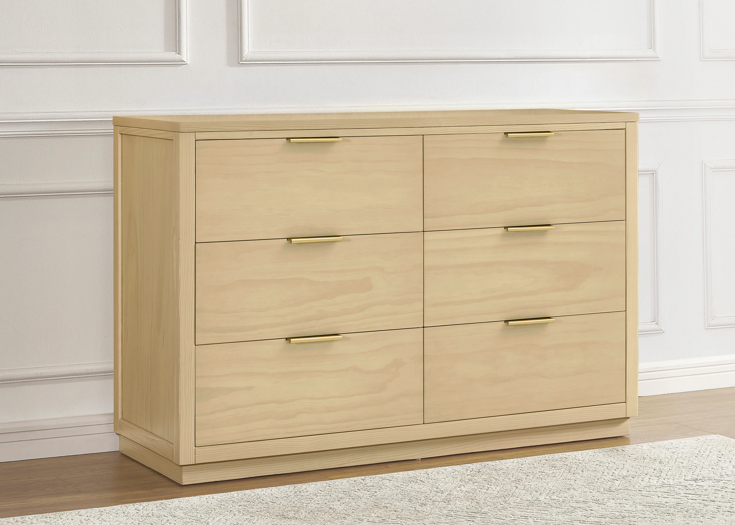 Forever 6 Drawer Dresser with Interlocking Drawers - Naturals Collection - Image 56